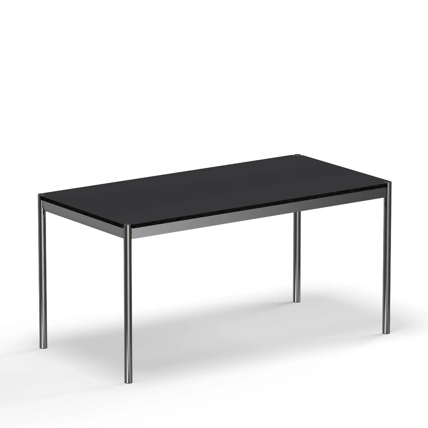 USM Haller Table Black Linoleum - image-1