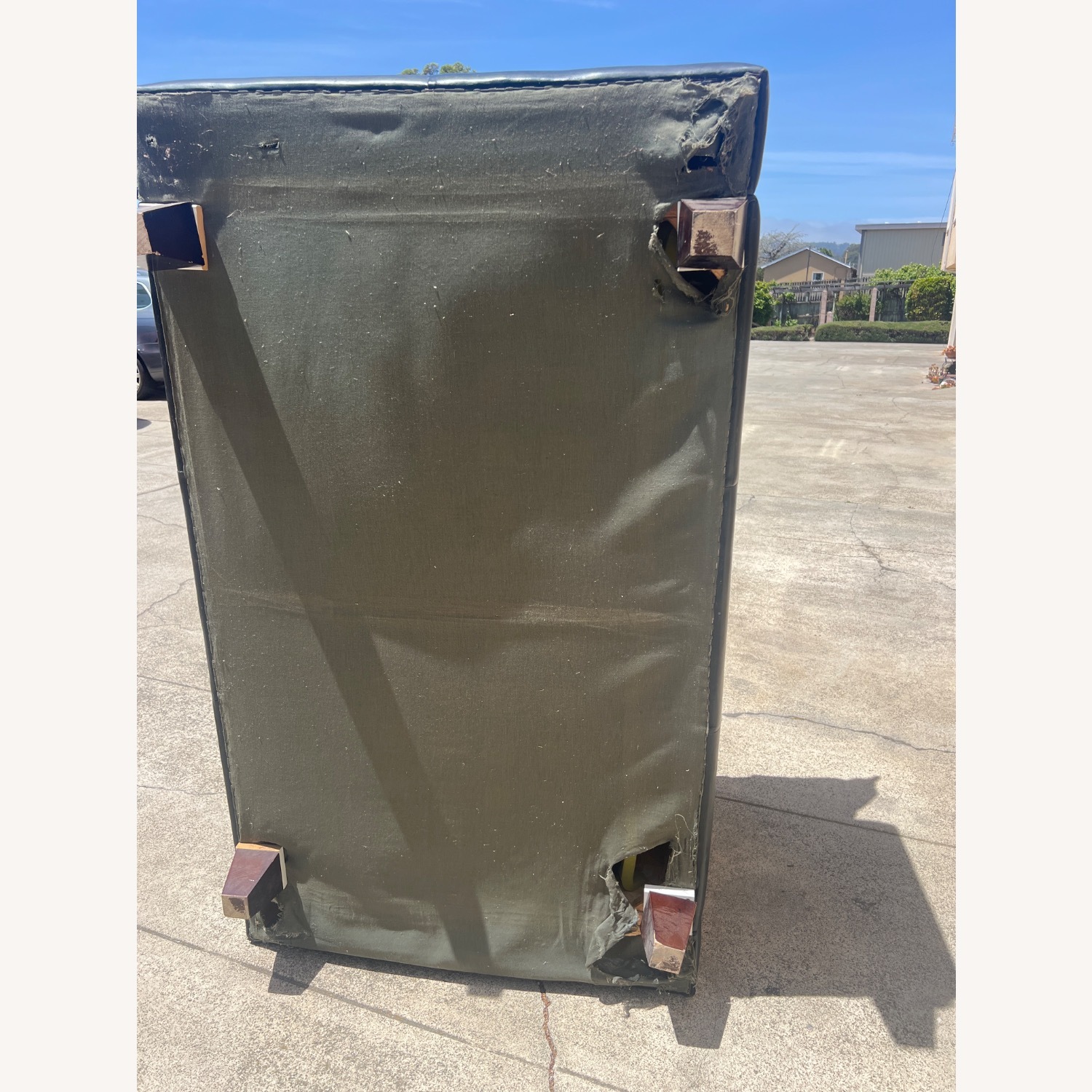 2 Seat Leather Black Sofa  - image-6