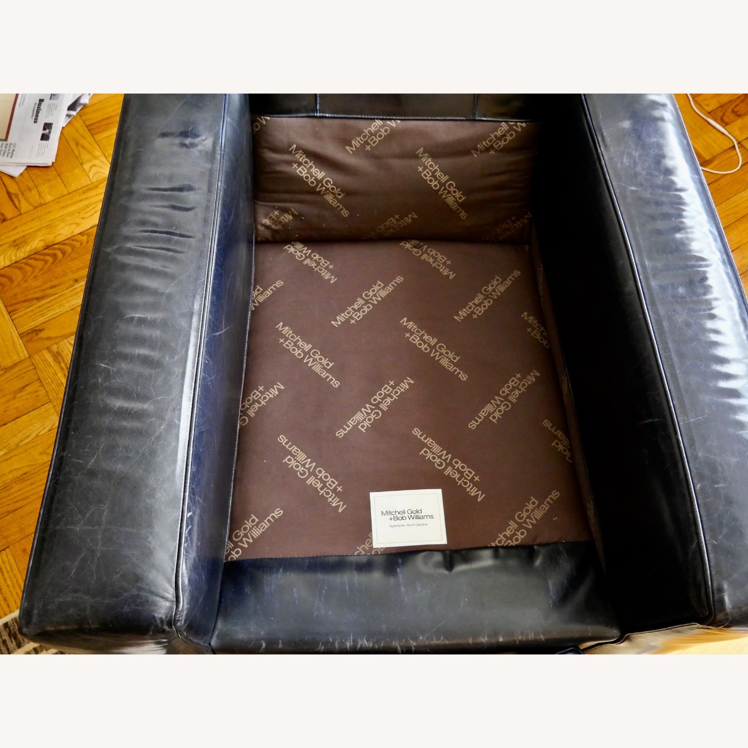 Mitchell Gold + Bob Williams Leather Club Chairs - image-3