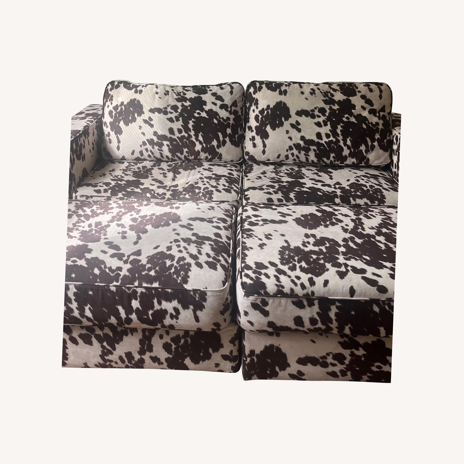 LoveSac Milky Cow Print Sectional - image-0