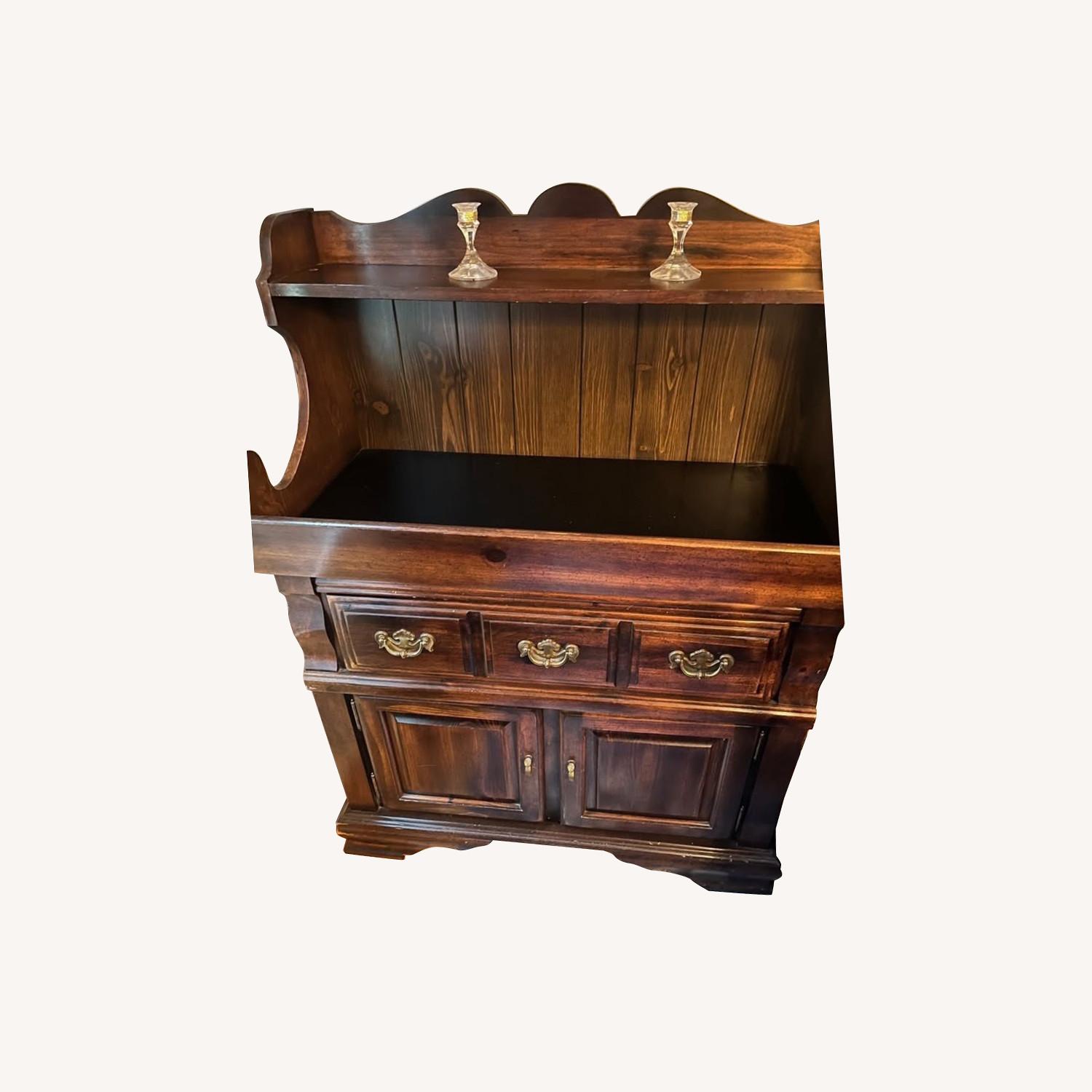 Vintage Solid Wood Dry Sink, Farmhouse Cabinet - image-0