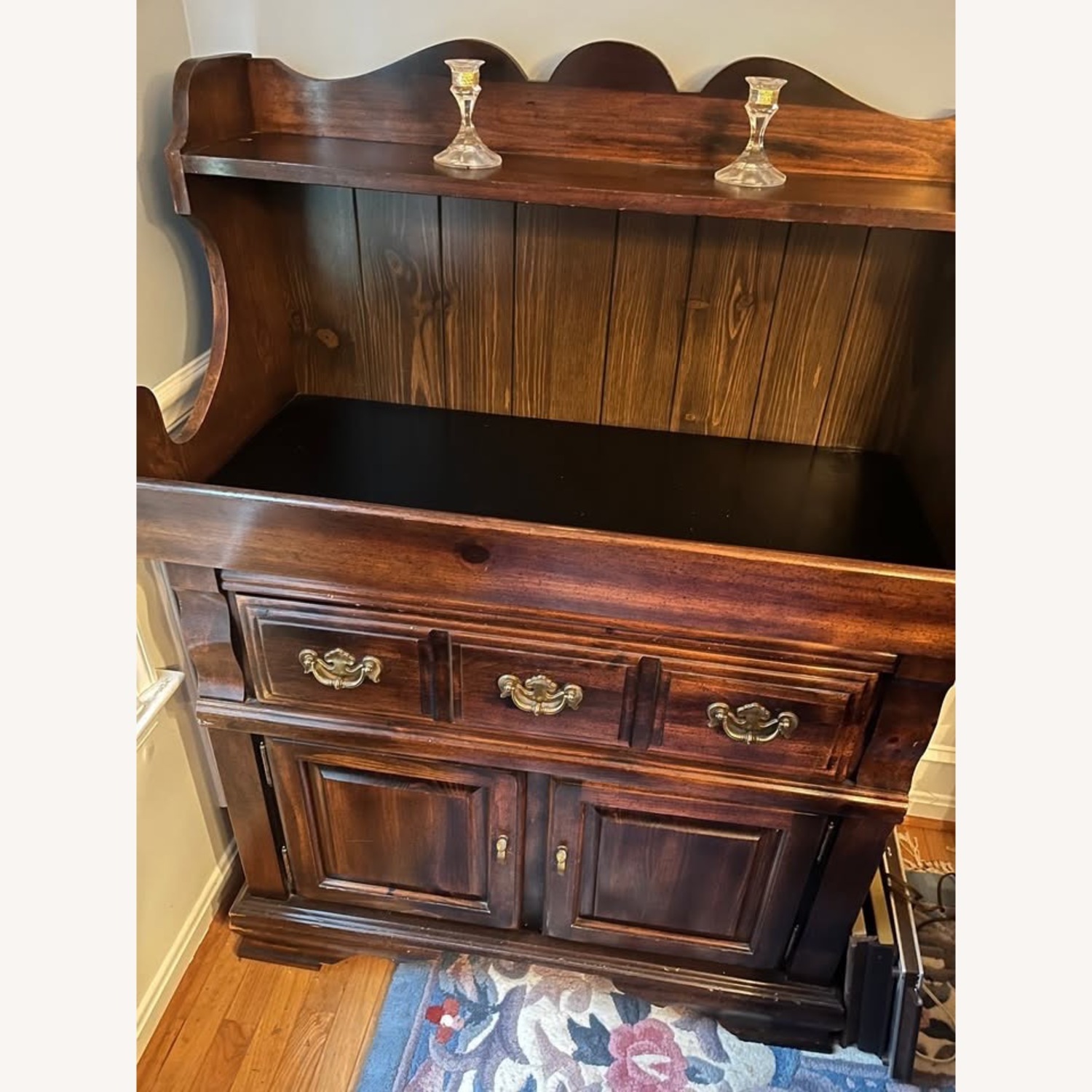 Vintage Solid Wood Dry Sink, Farmhouse Cabinet - image-5