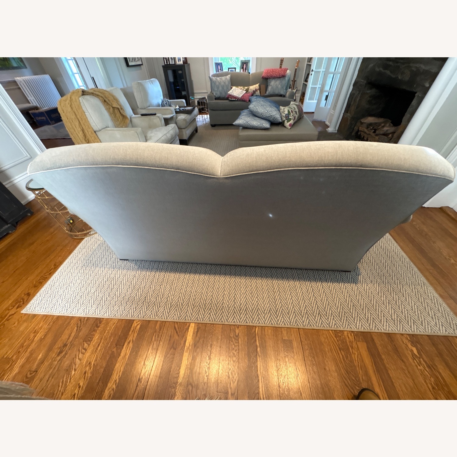 Kravet Grey Loveseat - image-4