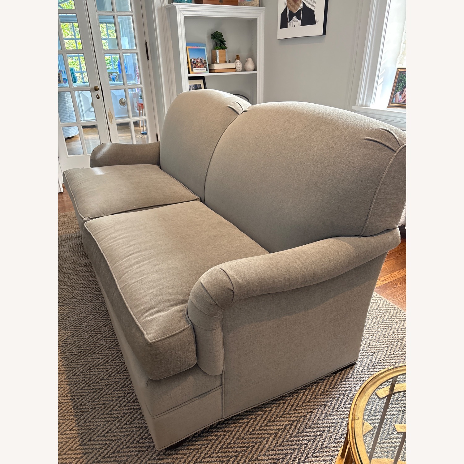 Kravet Grey Loveseat - image-3
