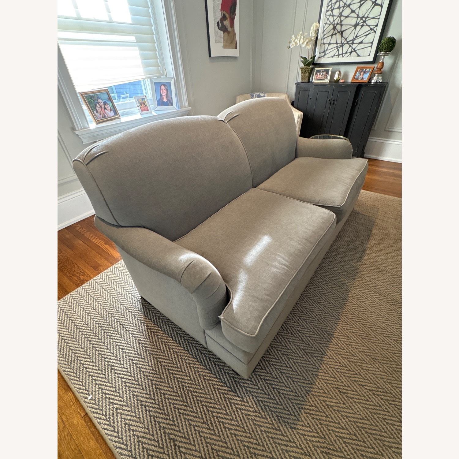 Kravet Grey Loveseat - image-2