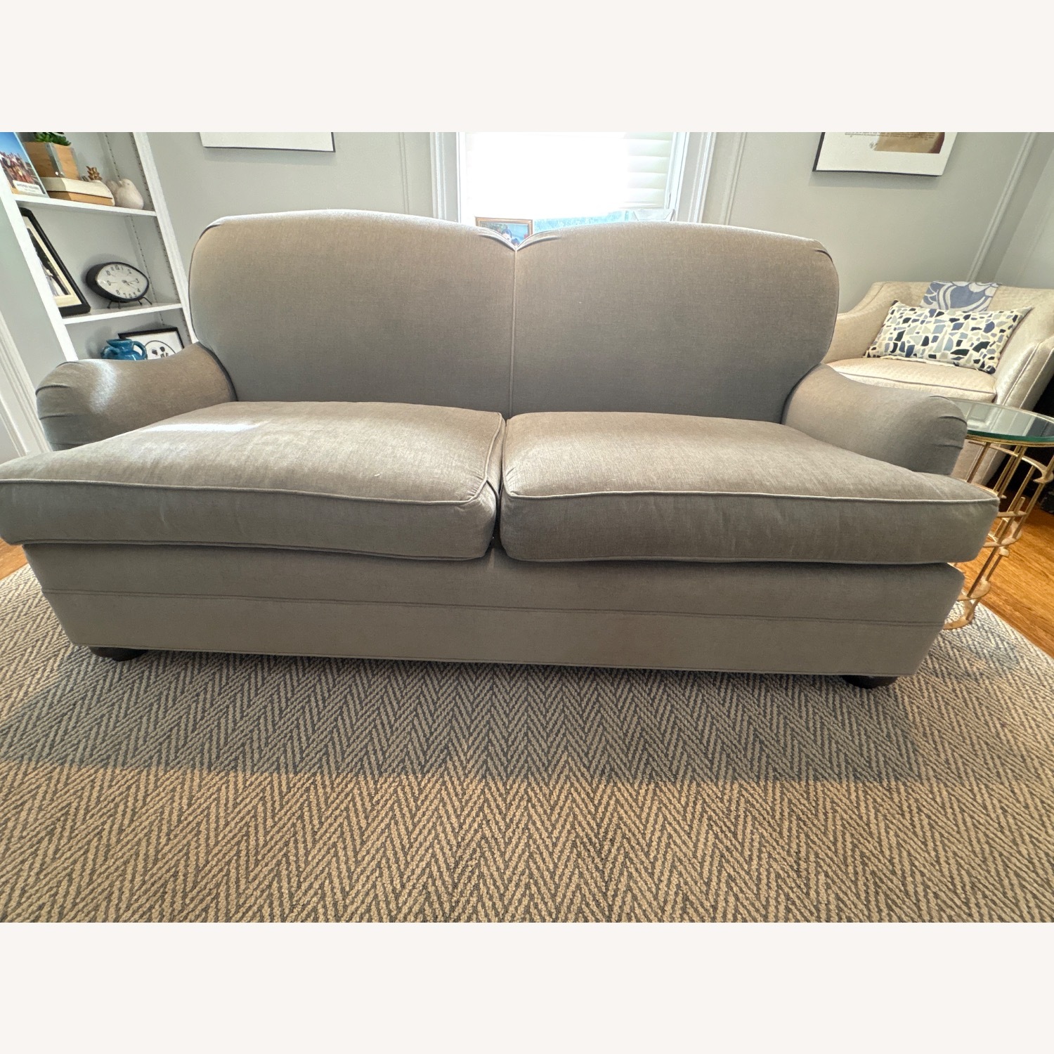 Kravet Grey Loveseat - image-1