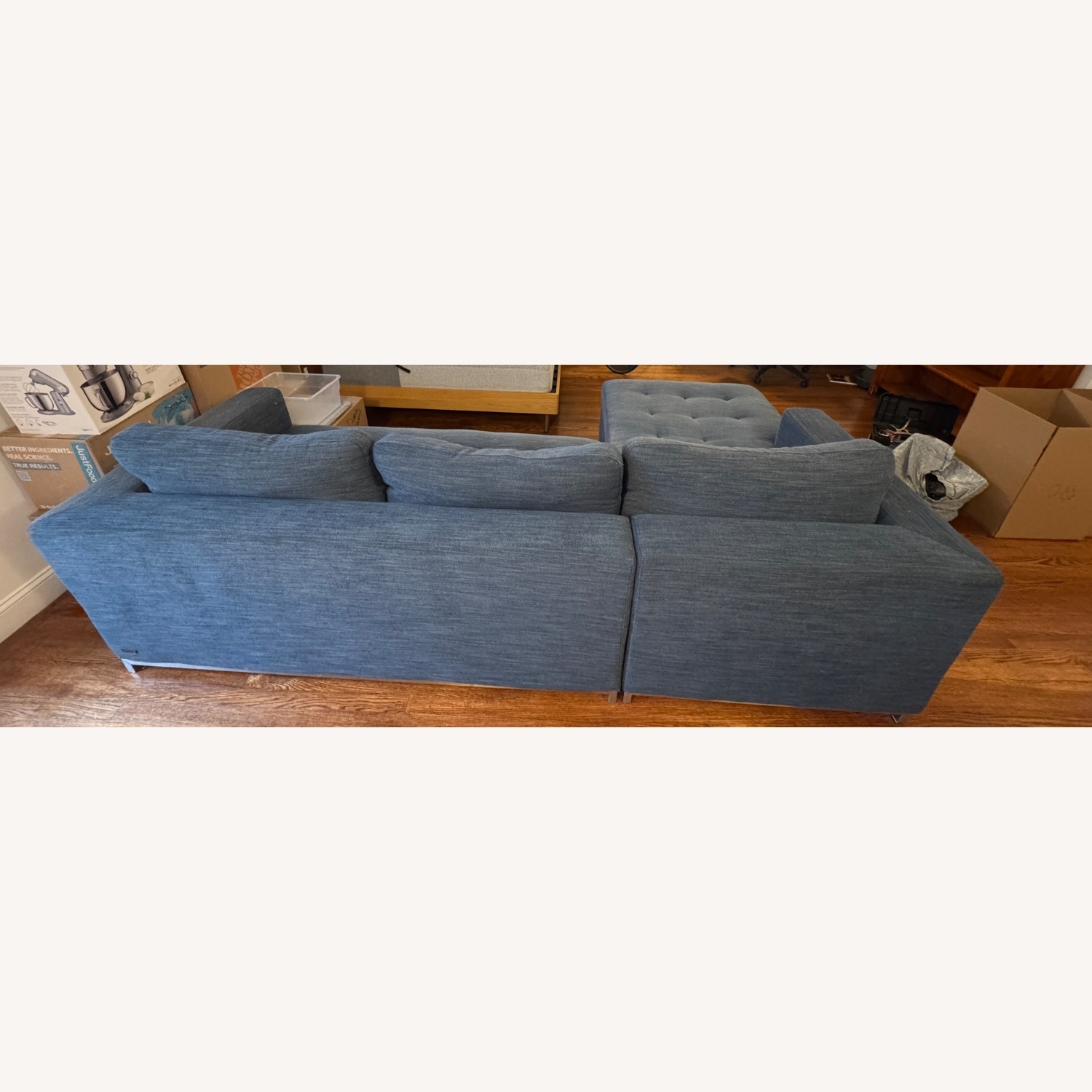 Article Soma Sleeper Left Chaise - Midnight Blue - image-8