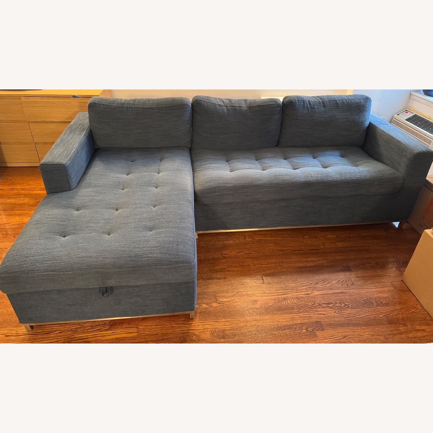 Article Soma Sleeper Left Chaise - Midnight Blue - image-7