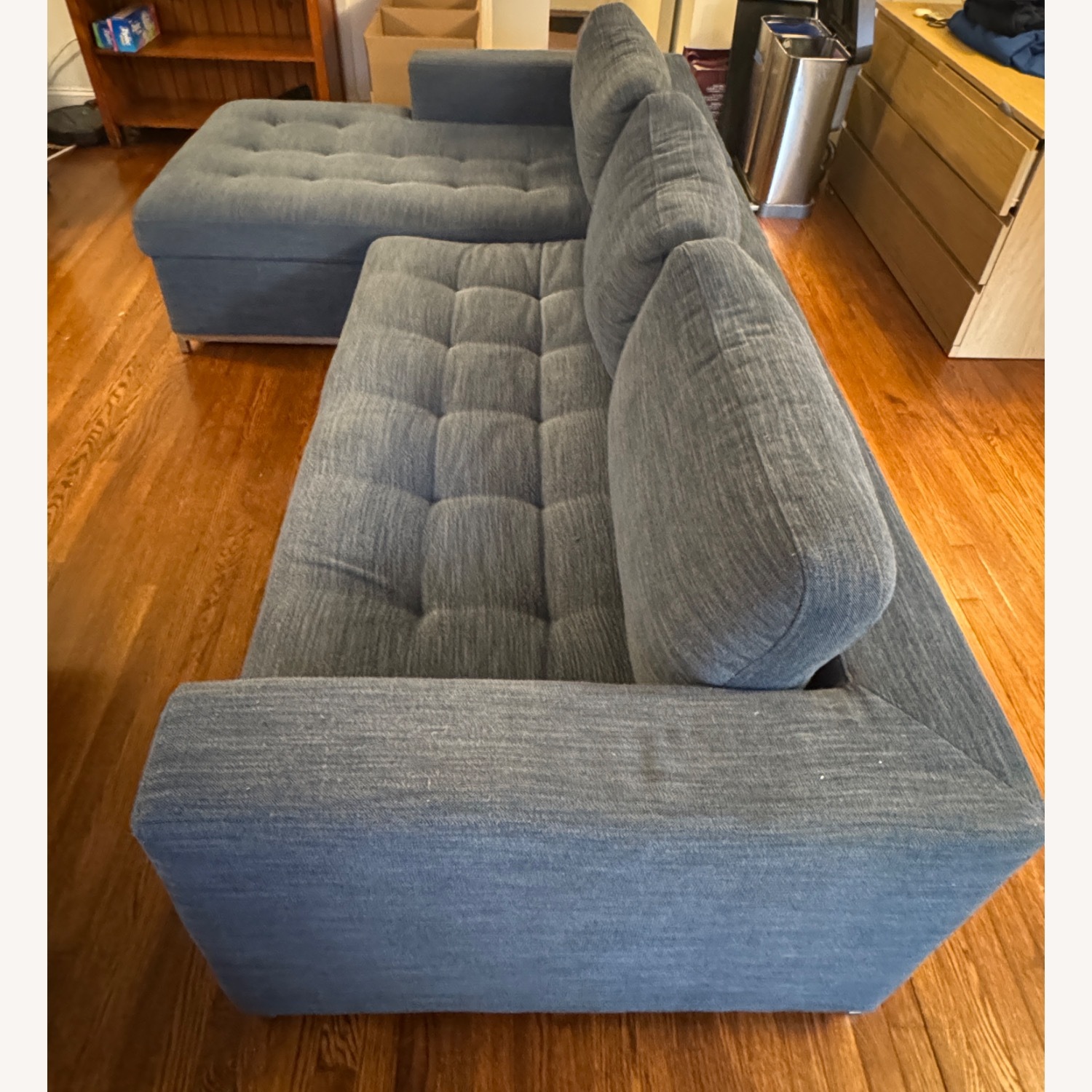 Article Soma Sleeper Left Chaise - Midnight Blue - image-6