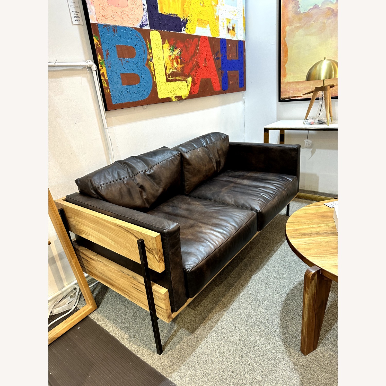 Thomas Bina Carson Leather Loveseat - image-3