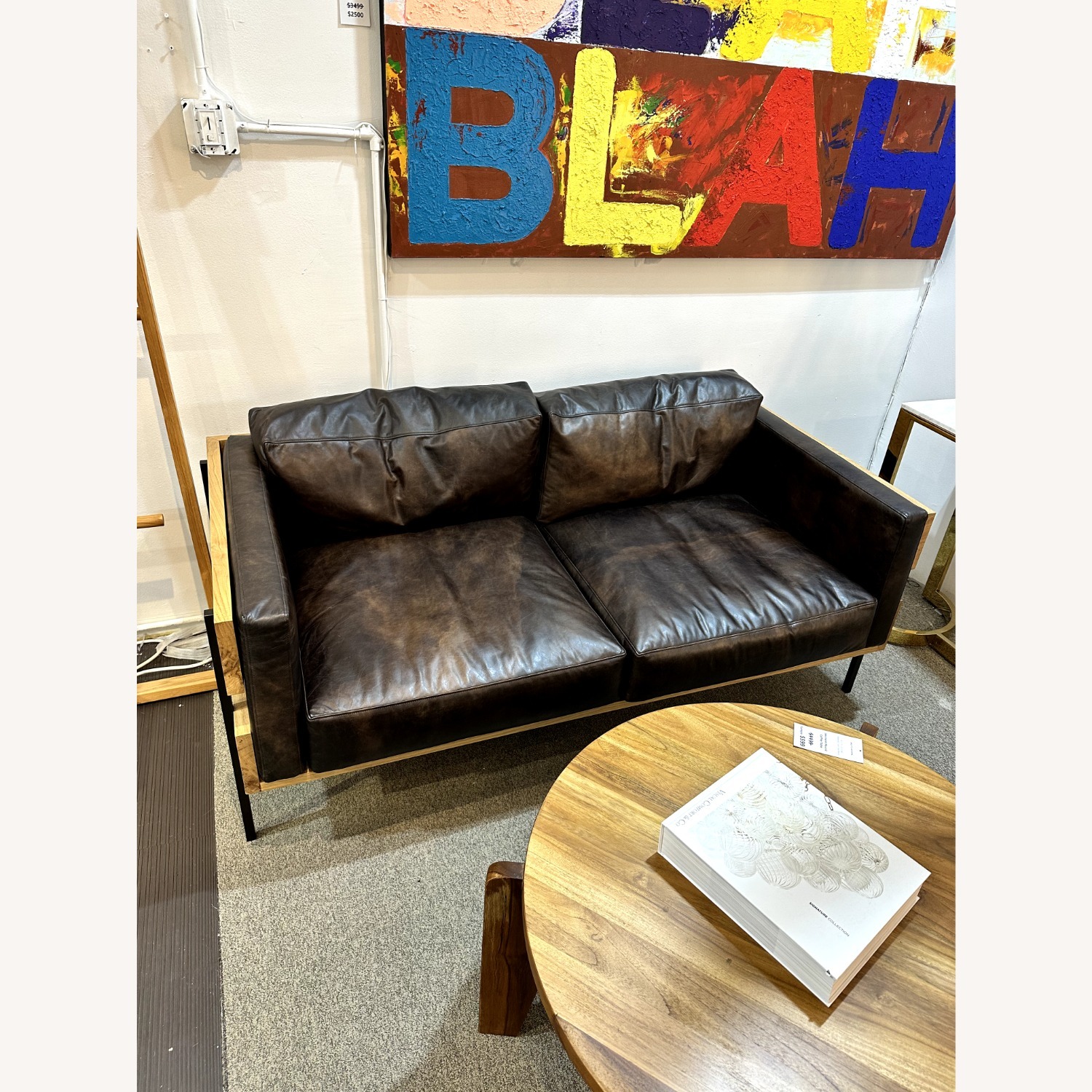 Thomas Bina Carson Leather Loveseat - image-4