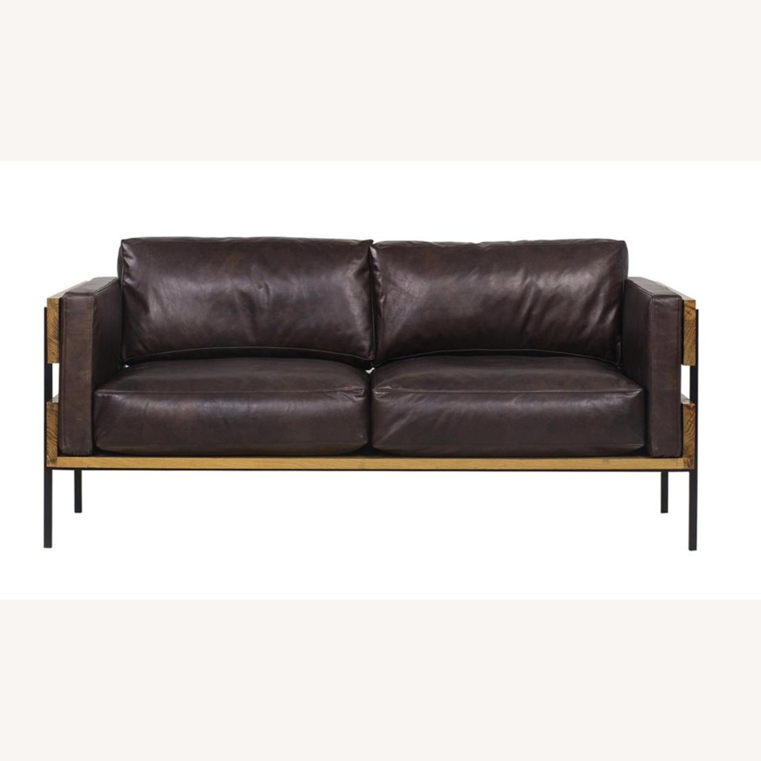 Thomas Bina Carson Leather Loveseat - image-1