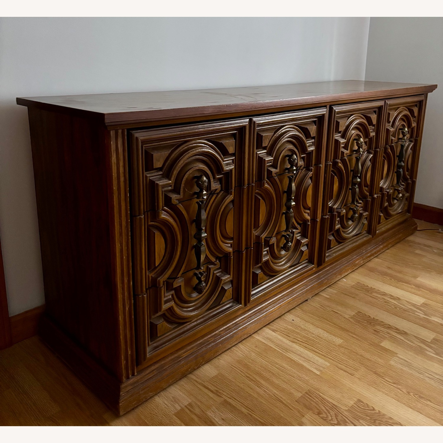 Vintage Bassett Spanish Revival Dresser 6 Drawers - image-2