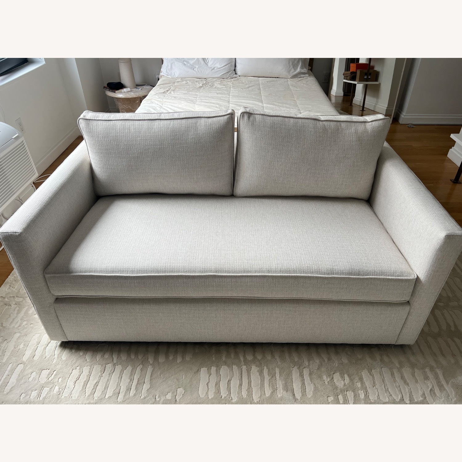 West Elm White Harris Sofa - image-2
