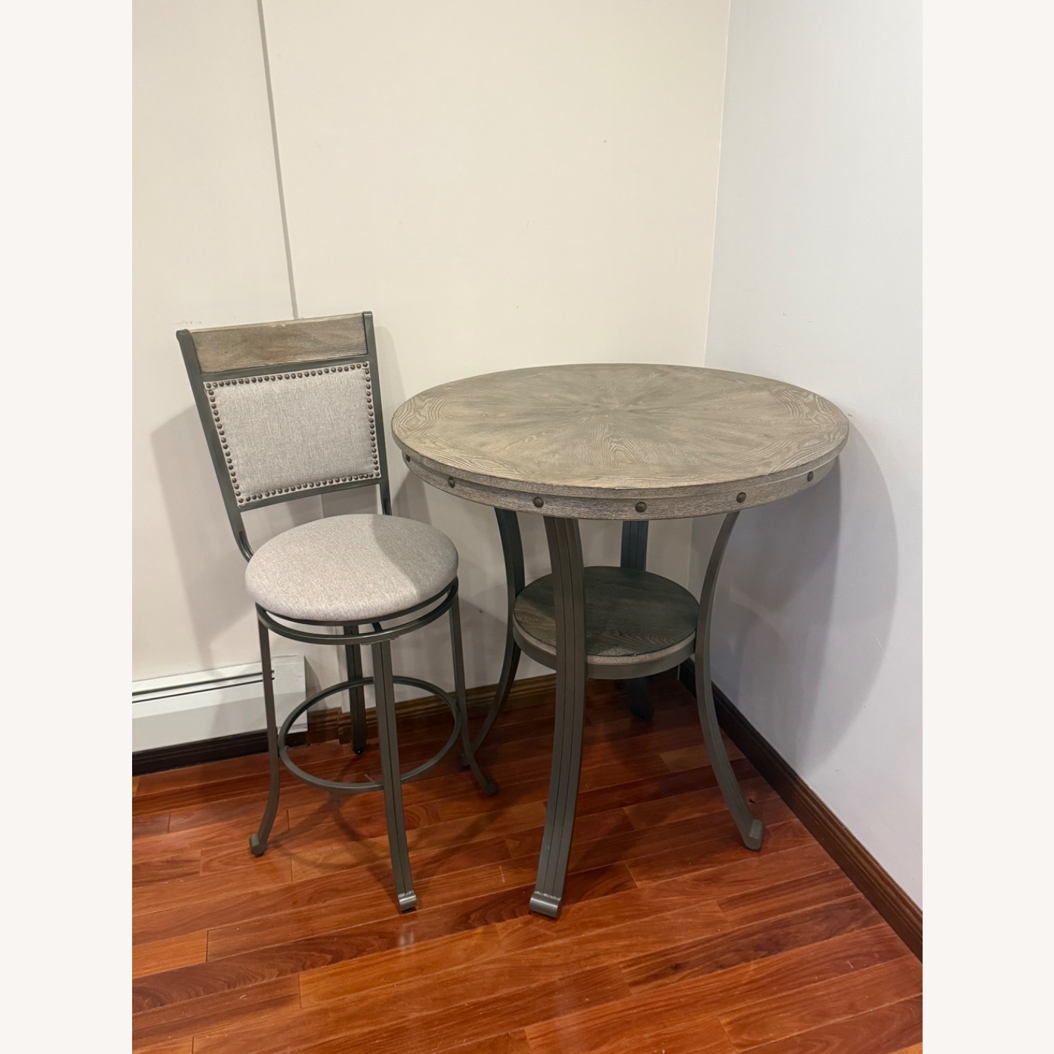 Wayfair Round Pub Table and Upholstered Stool - image-1
