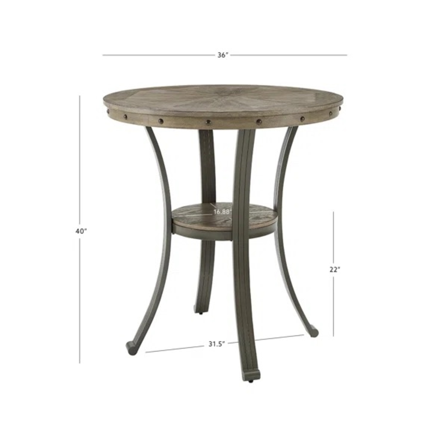 Wayfair Round Pub Table and Upholstered Stool - image-6