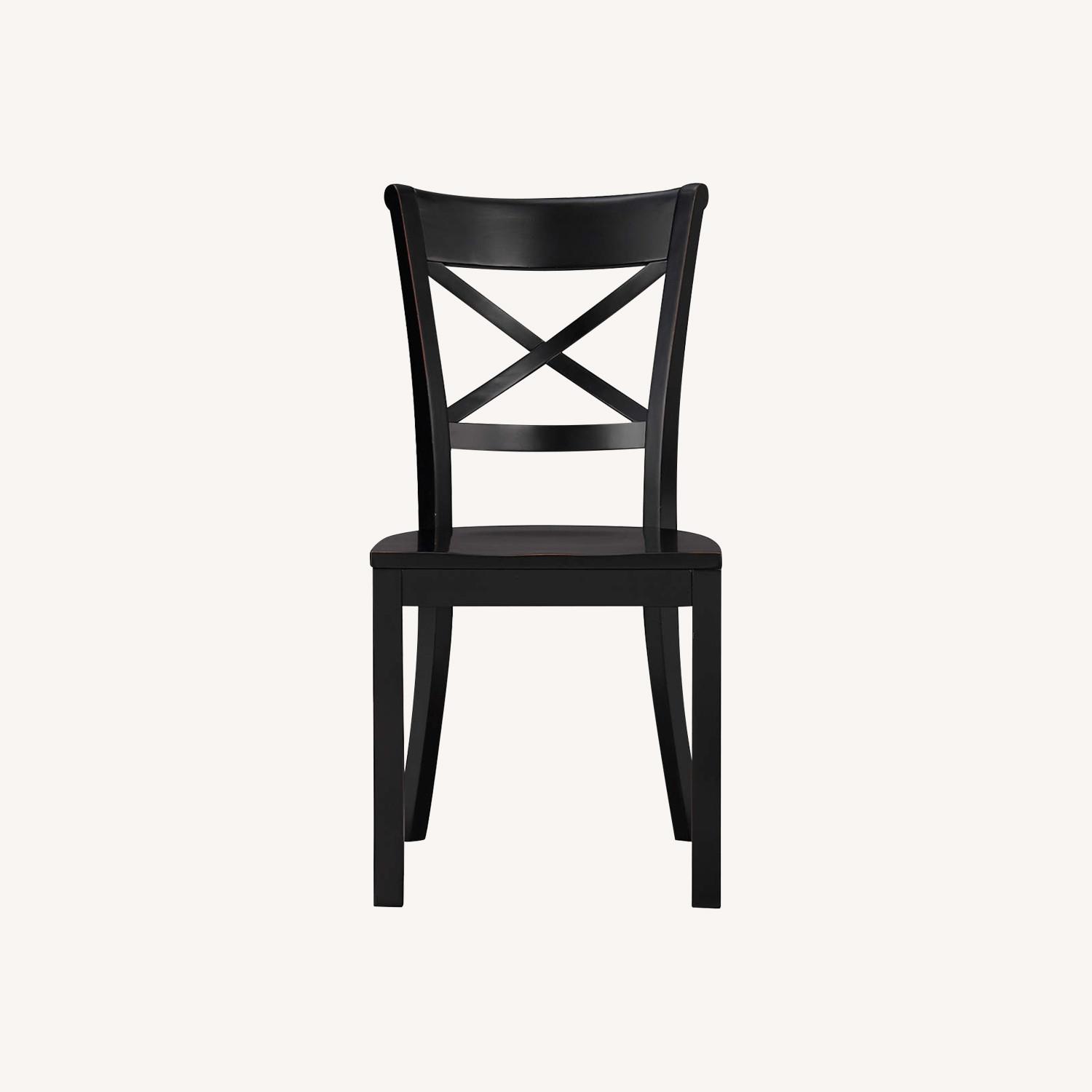 Crate & Barrel Dining Chairs with Seat Cushions - image-0