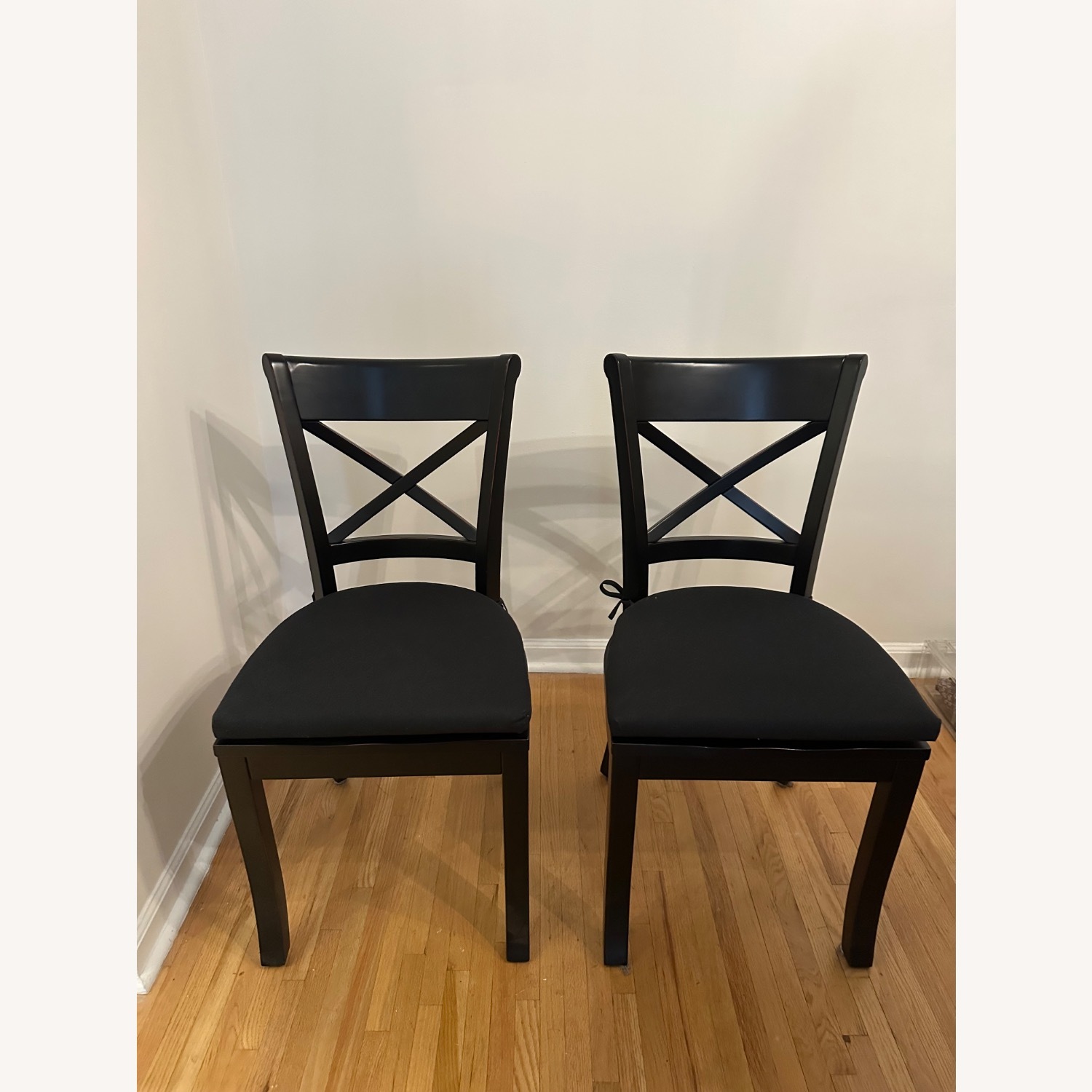 Crate & Barrel Dining Chairs with Seat Cushions - image-2