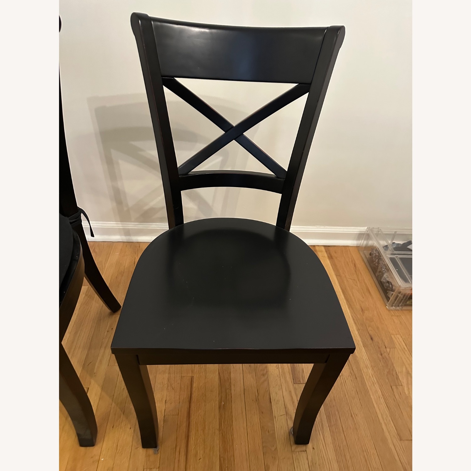Crate & Barrel Dining Chairs with Seat Cushions - image-4