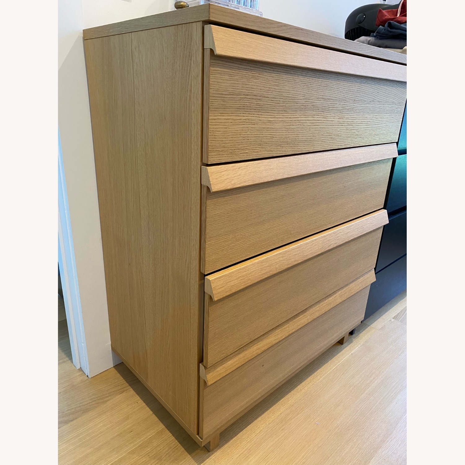 IKEA Oppland 4-Drawer Dresser with Oak Veneer - image-1