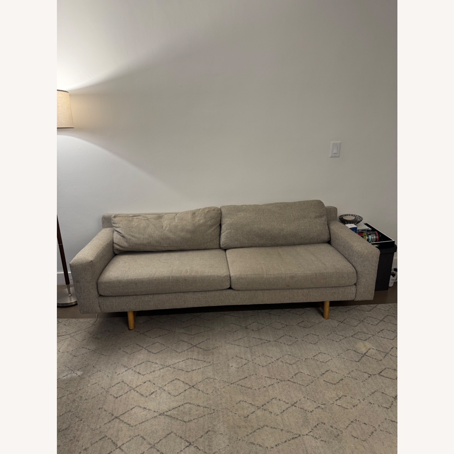 West Elm Gray Eddy 82” Sofa - image-1