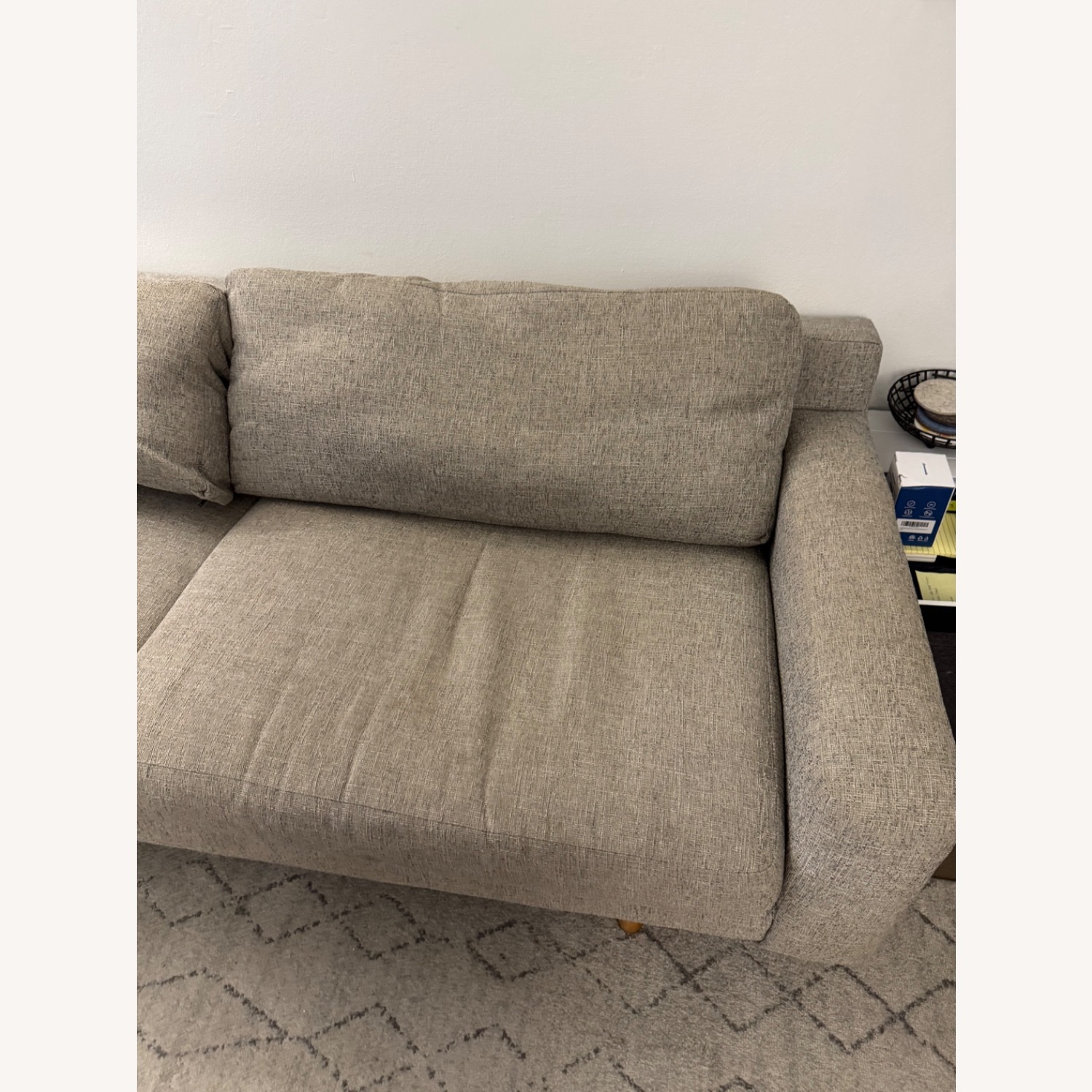 West Elm Gray Eddy 82” Sofa - image-4