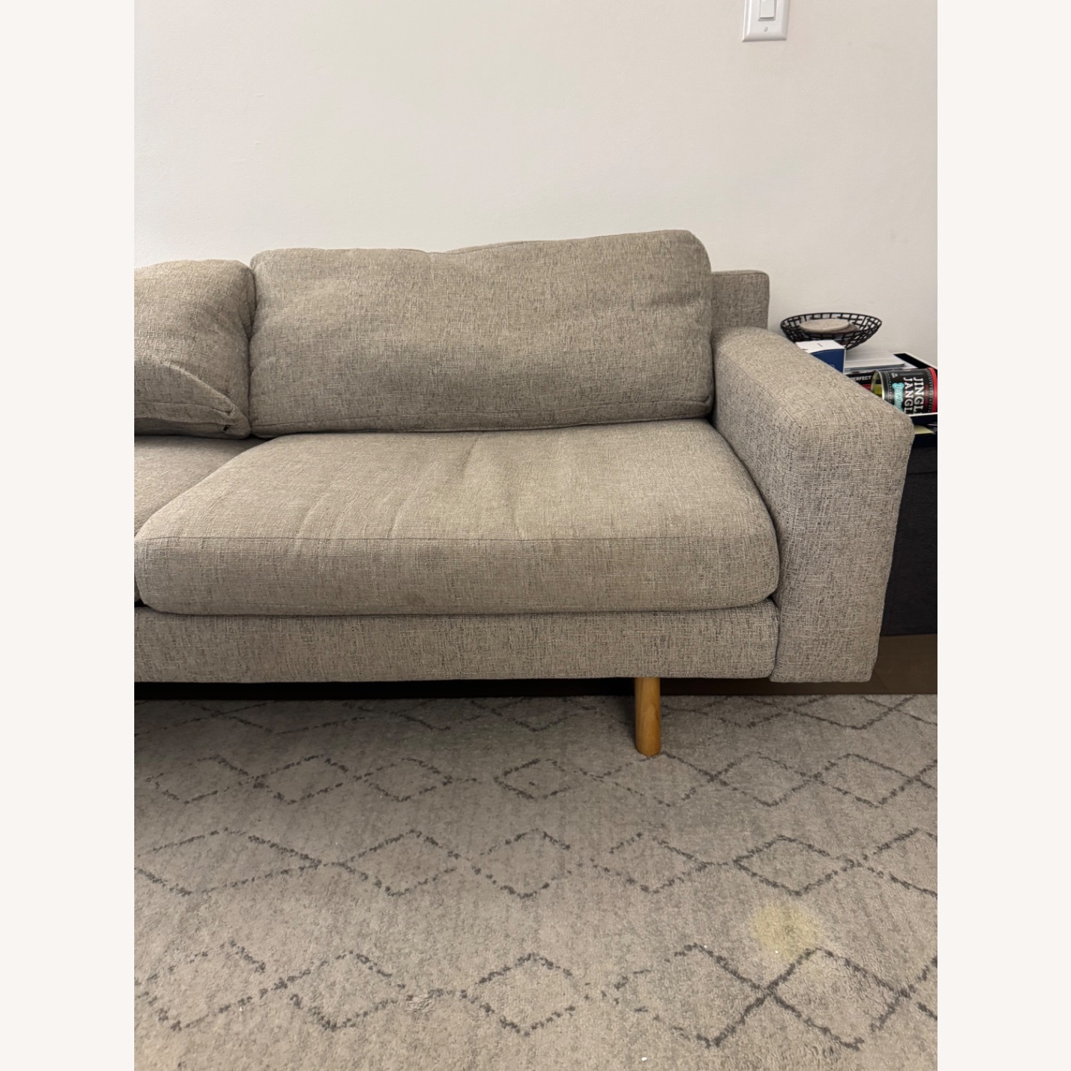 West Elm Gray Eddy 82” Sofa - image-5