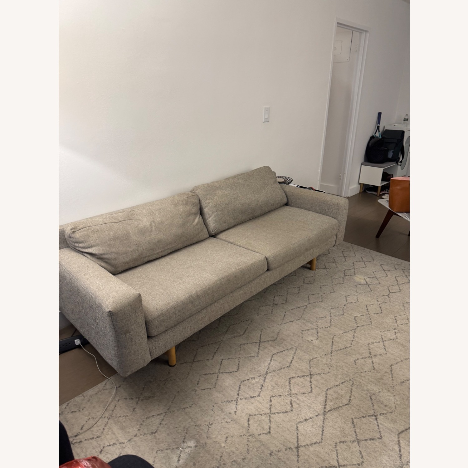 West Elm Gray Eddy 82” Sofa - image-2