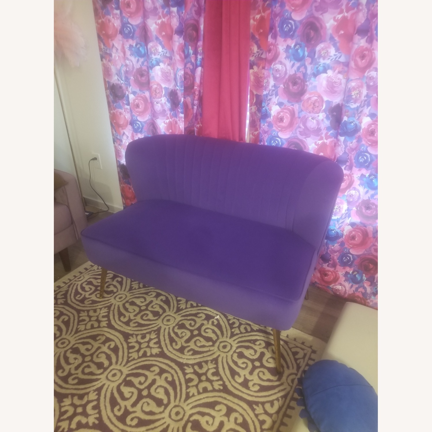 ZOBIDO Purple Loveseat - image-3