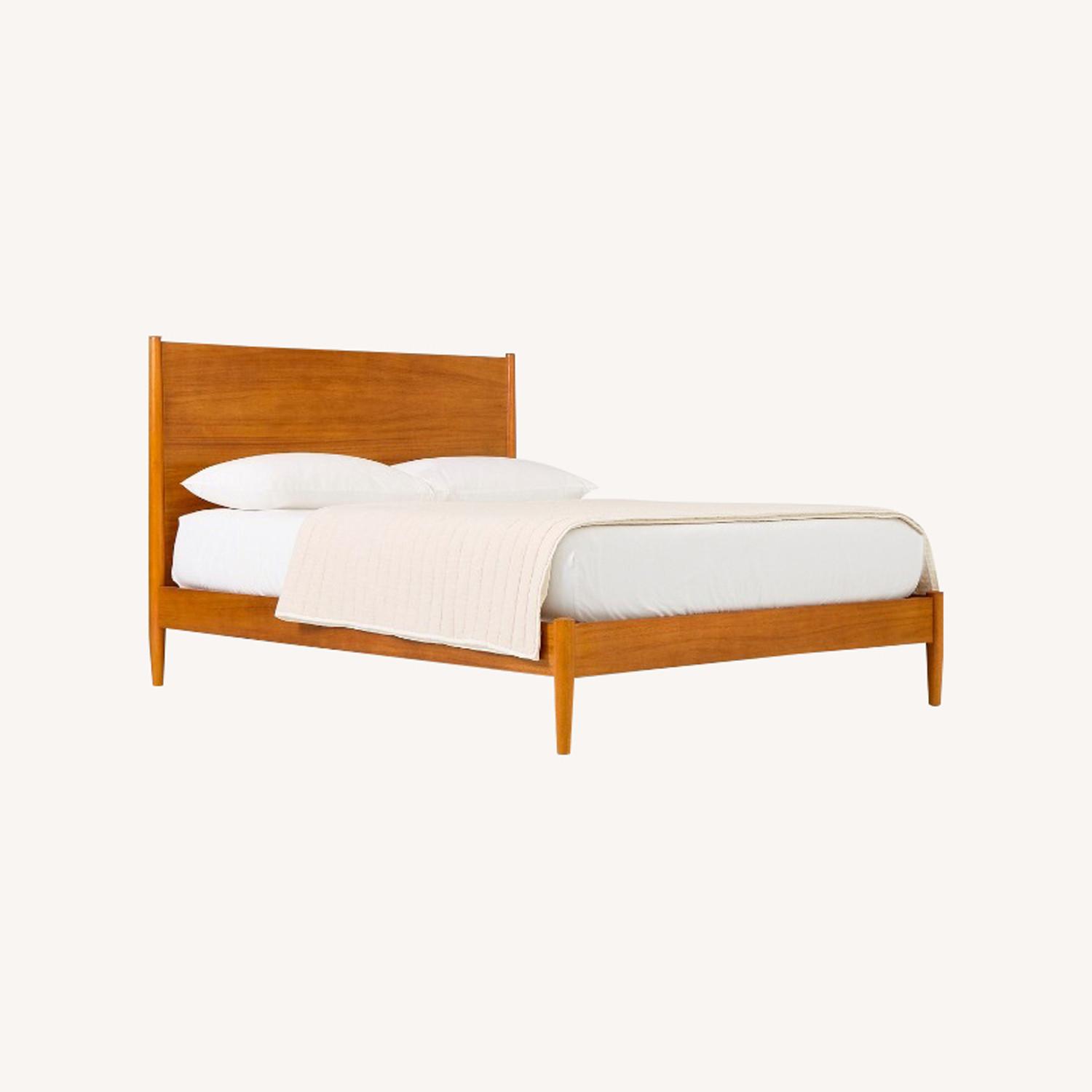 West Elm Mid Century Queen Bed - image-0