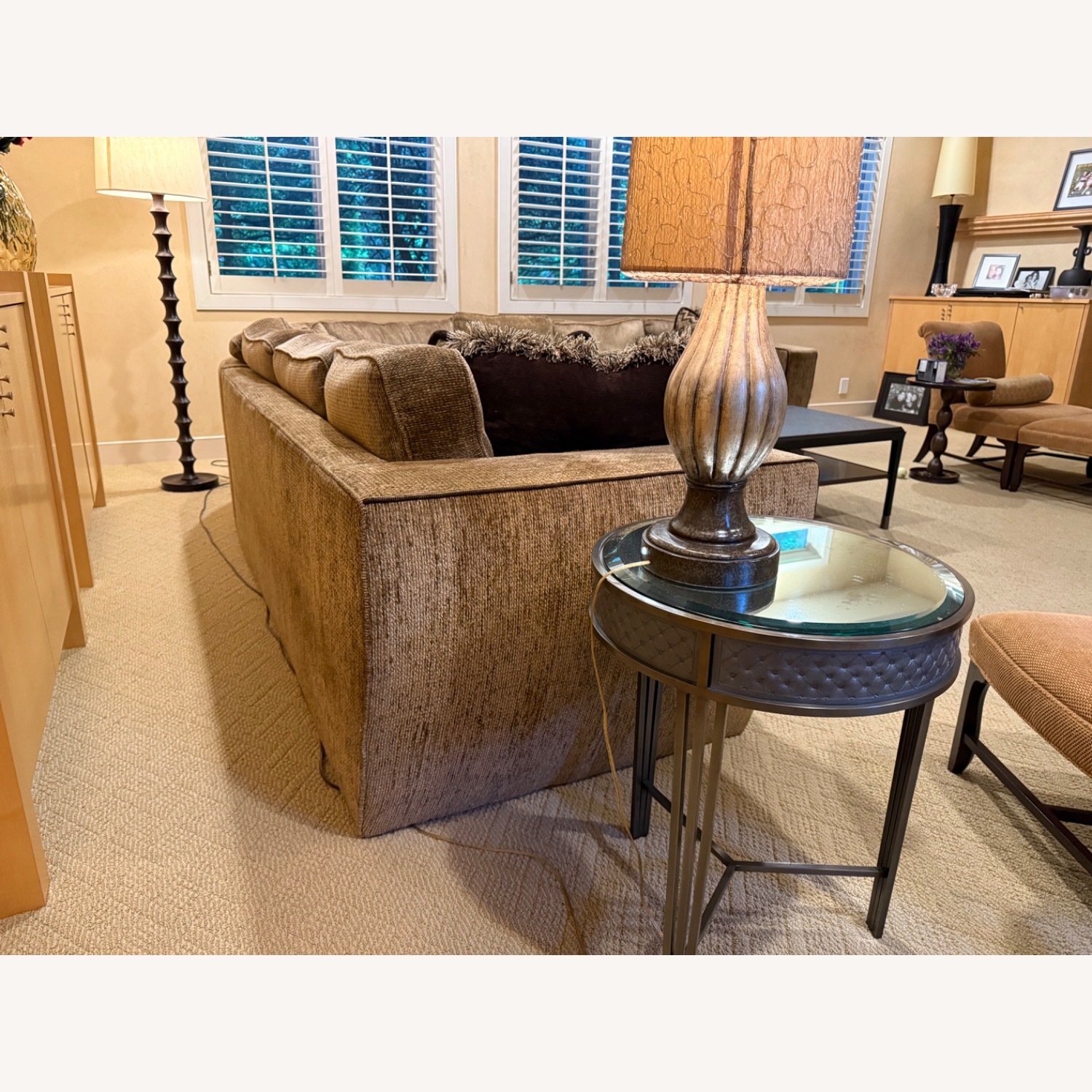 Wrap Around Chenille Sofa - image-1