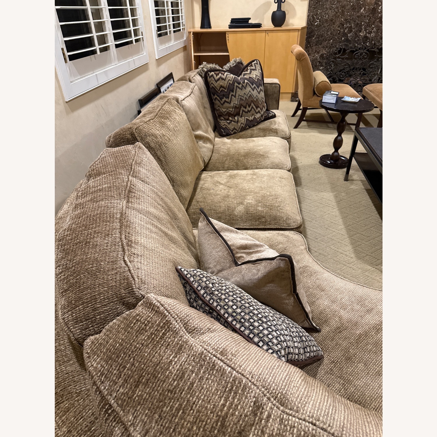 Wrap Around Chenille Sofa - image-6