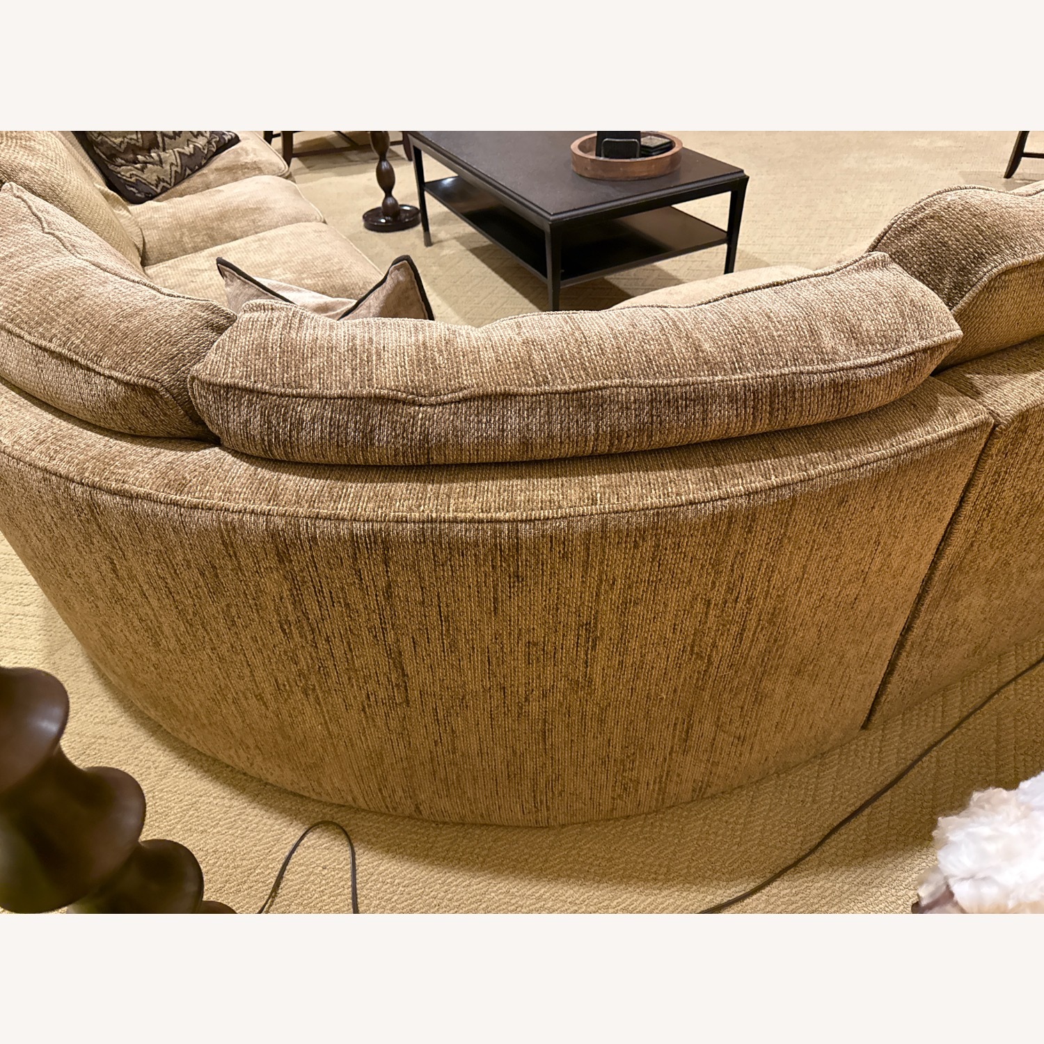 Wrap Around Chenille Sofa - image-5