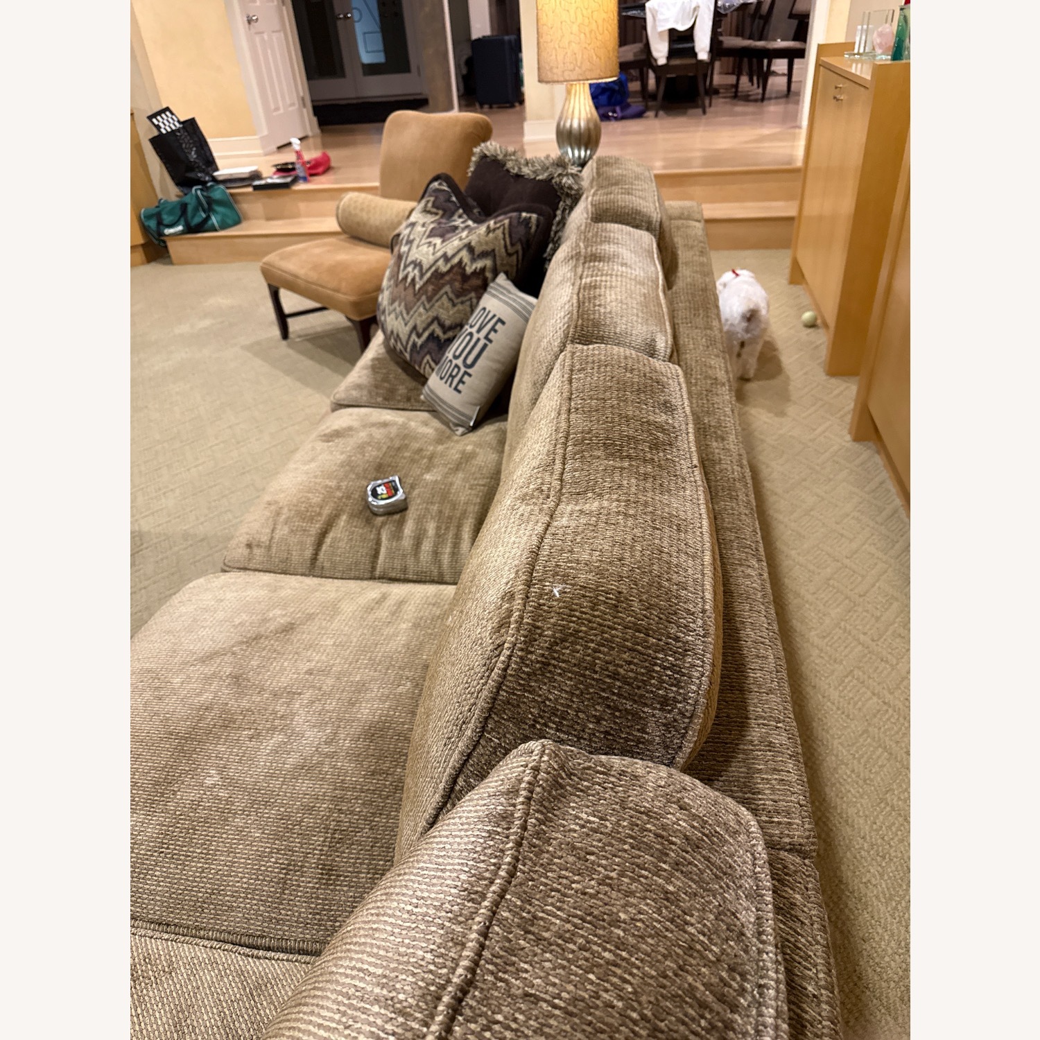 Wrap Around Chenille Sofa - image-7