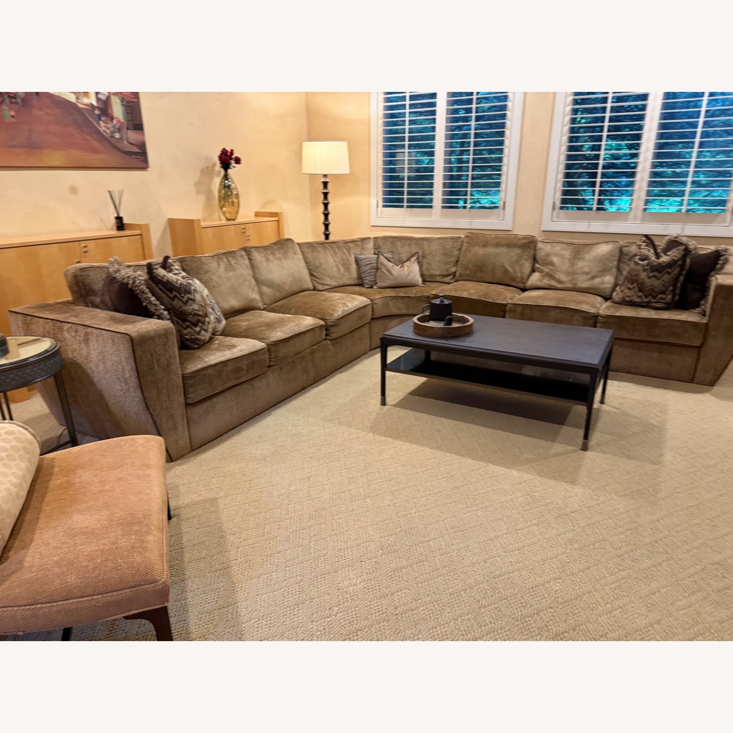 Wrap Around Chenille Sofa - image-3