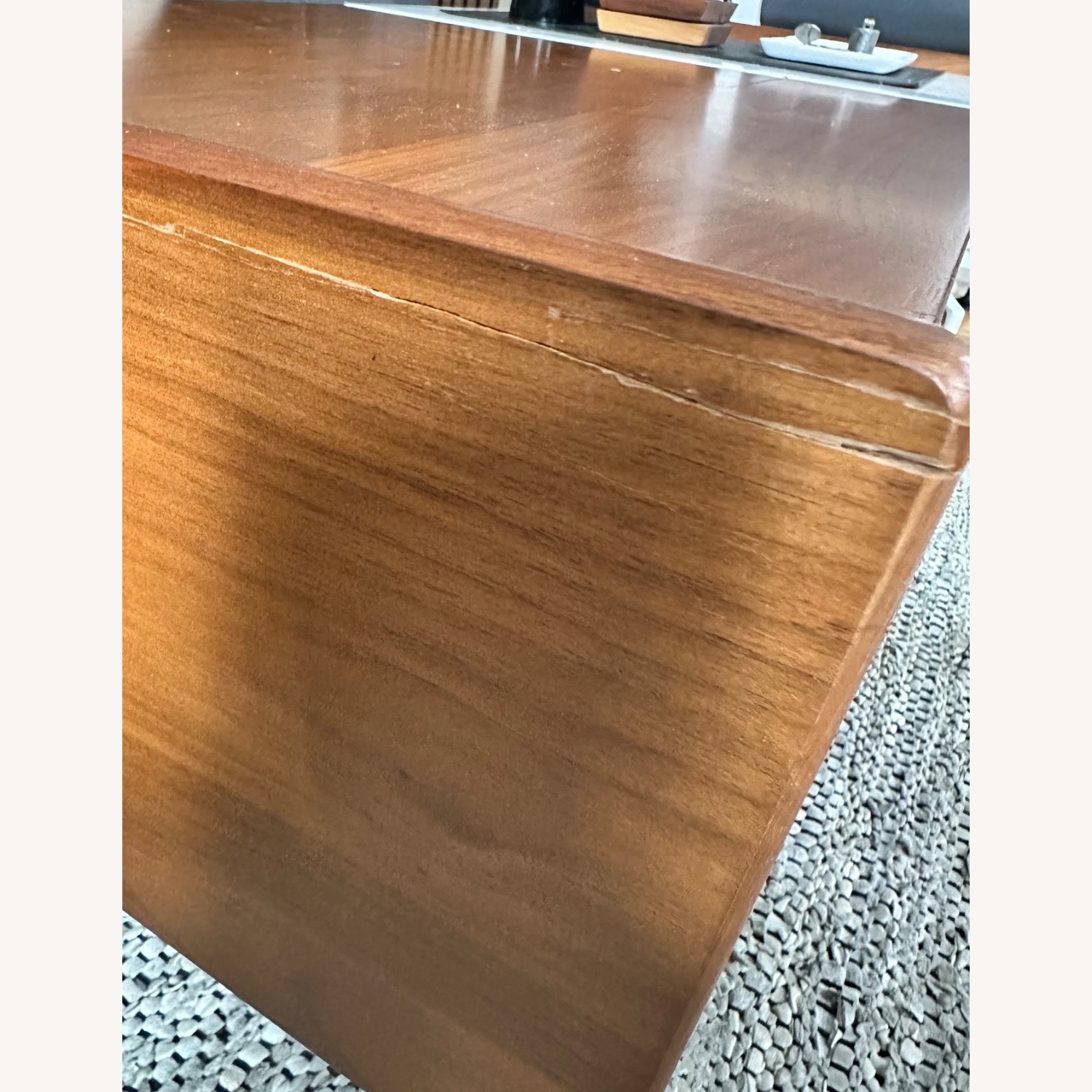 West Elm Mid-Century Marble Pop-Up Coffee Table - image-2