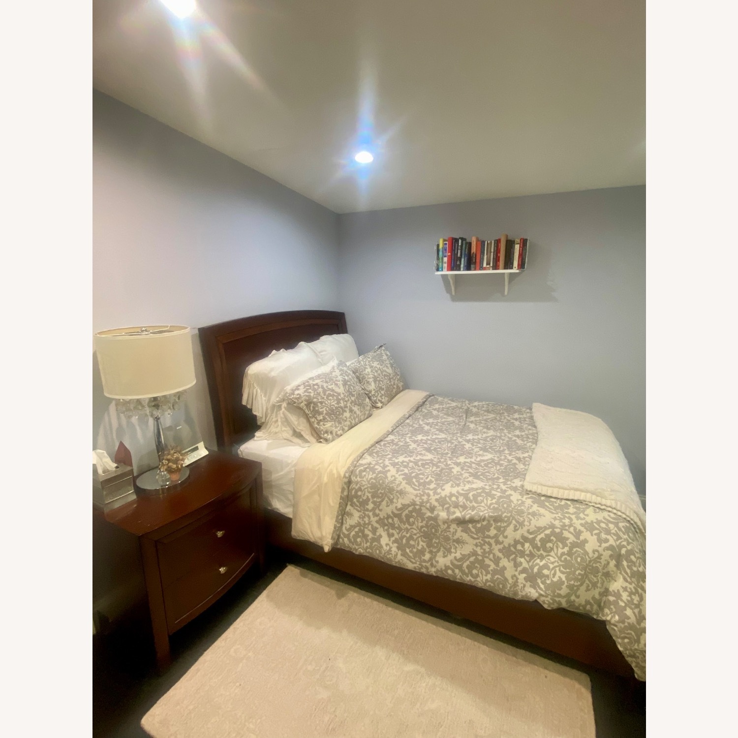 Macy’s Mahogany Queen Bed - image-3