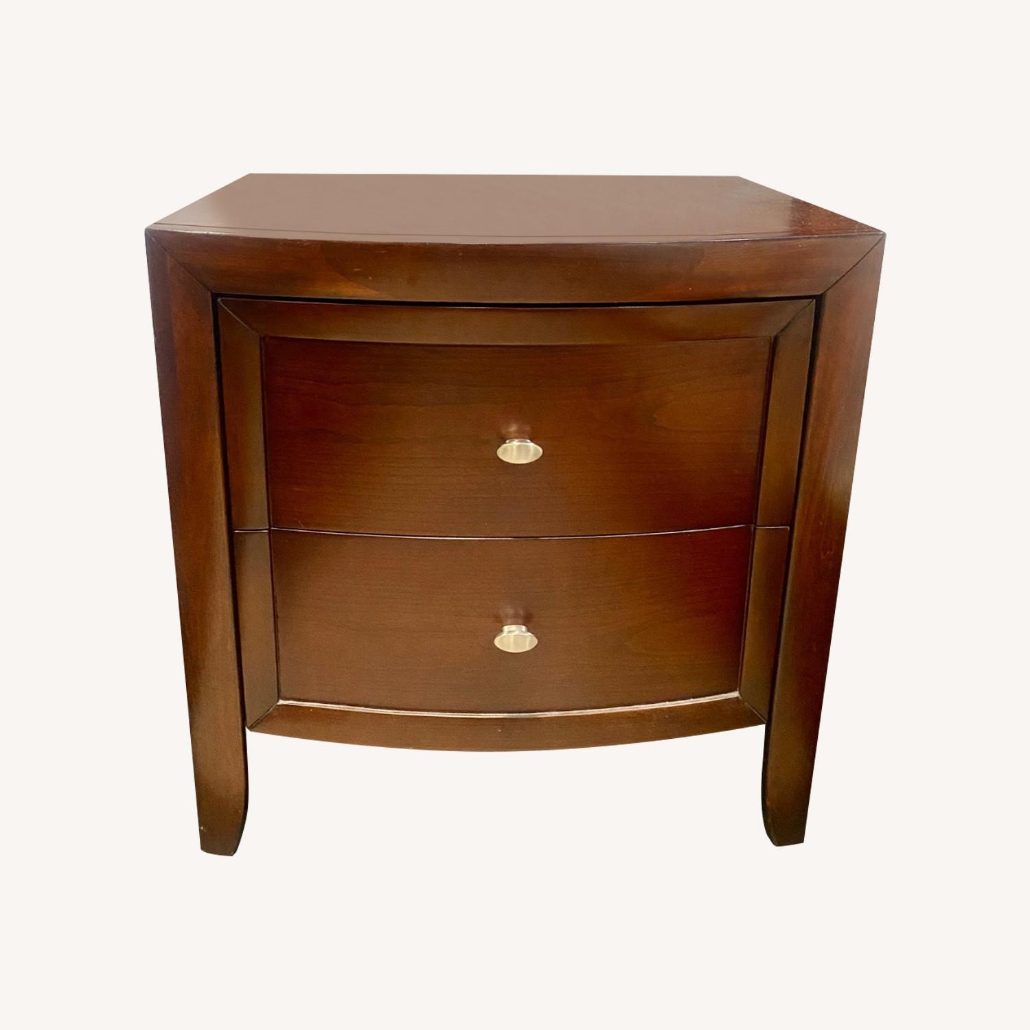 Macy’s Mahogany Nightstand - image-0