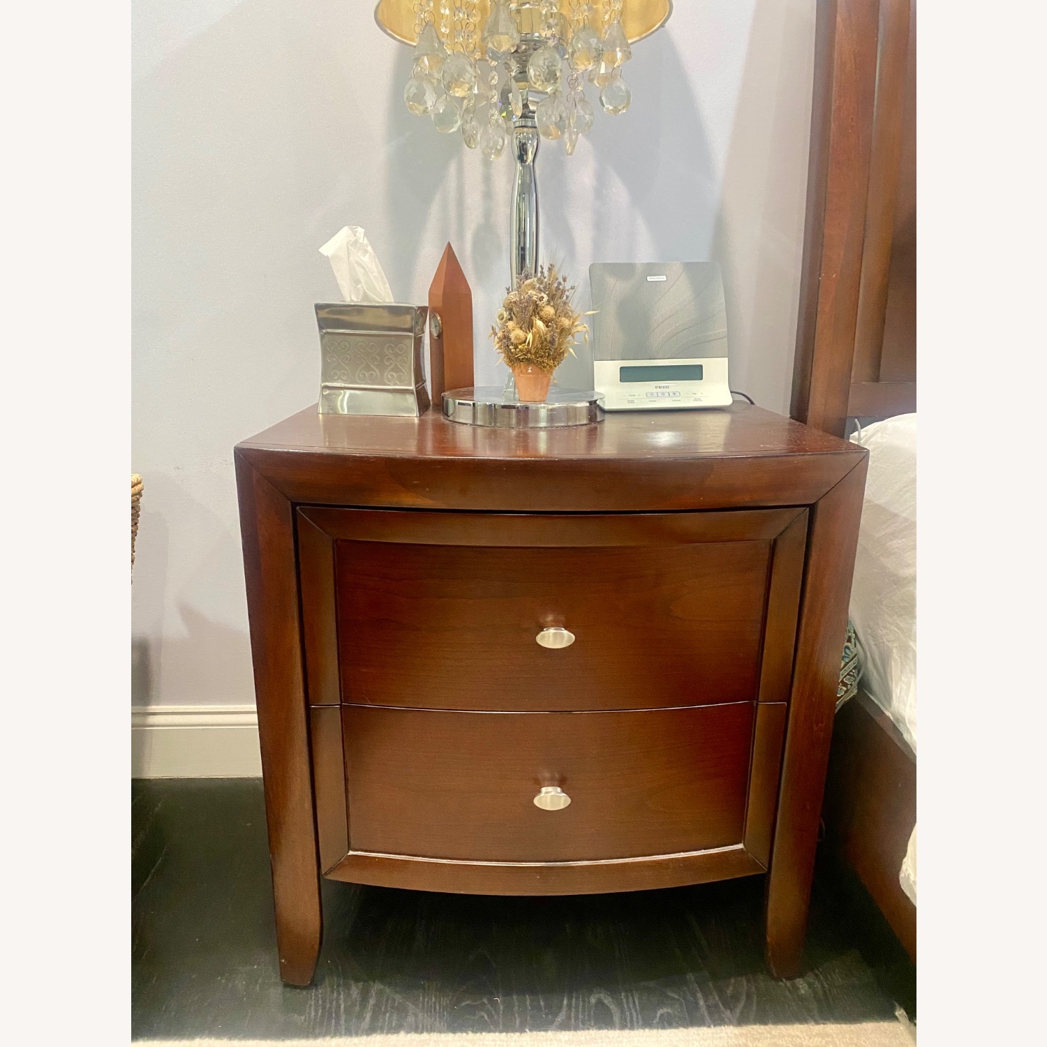 Macy’s Mahogany Nightstand - image-1