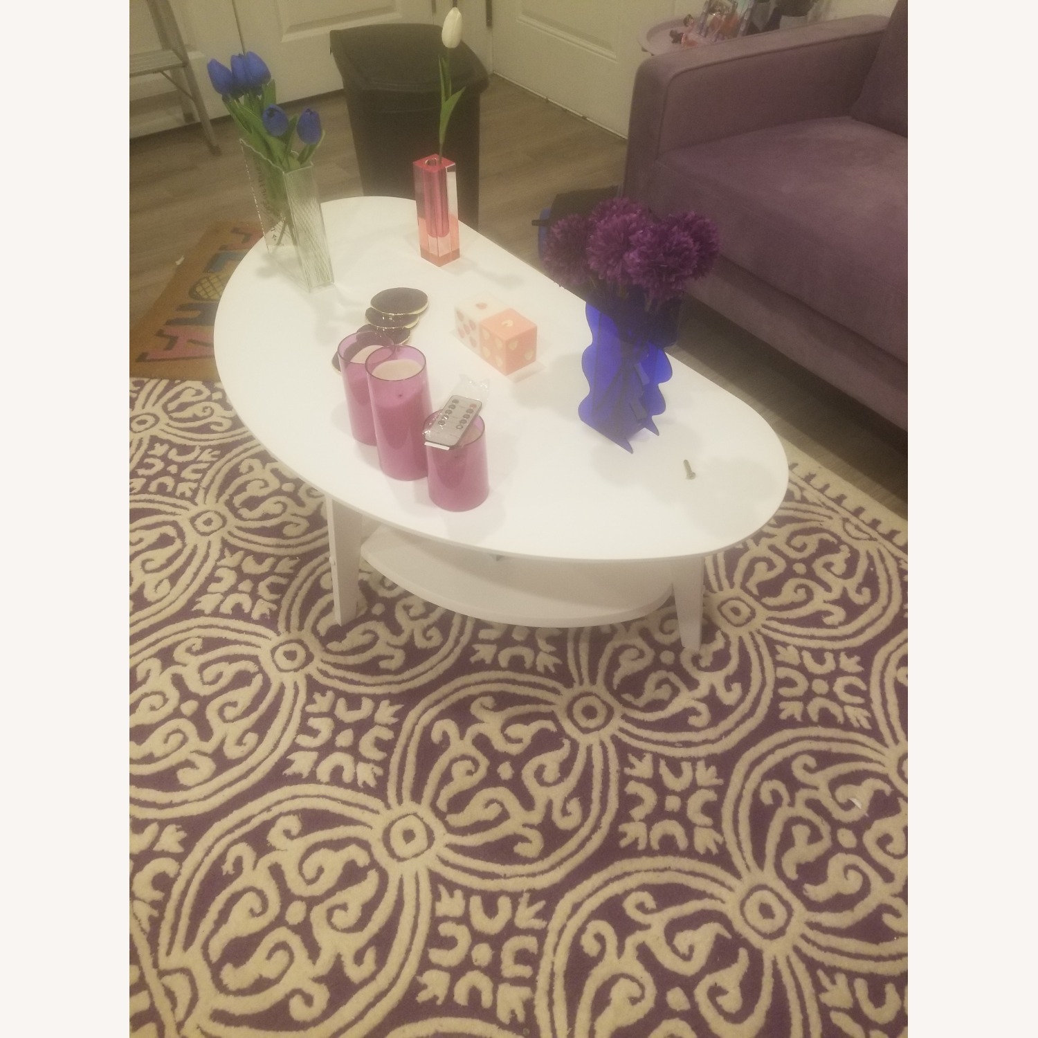 Mid Century ModernWhite Coffee Table - image-4