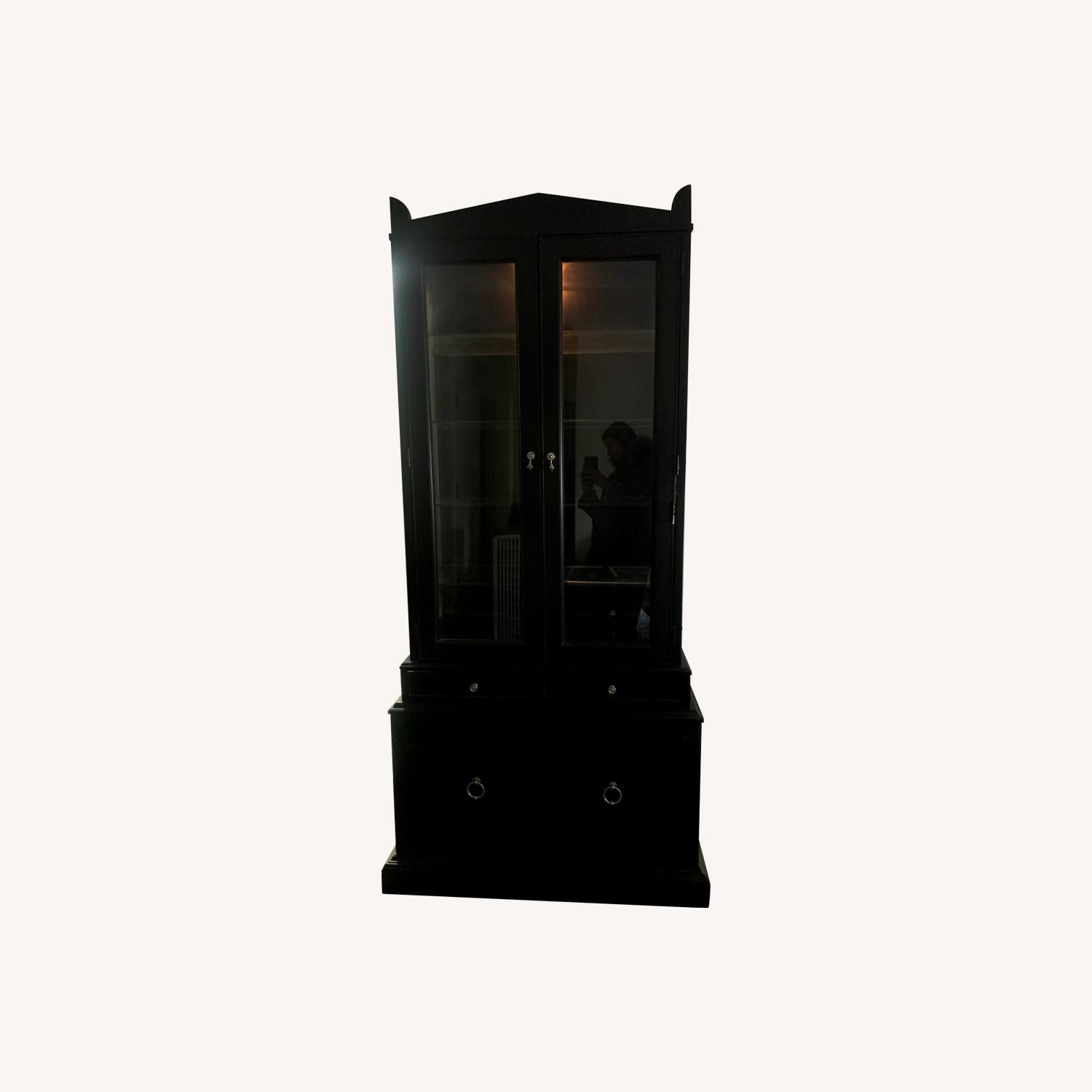 C Black China Cabinet - image-0