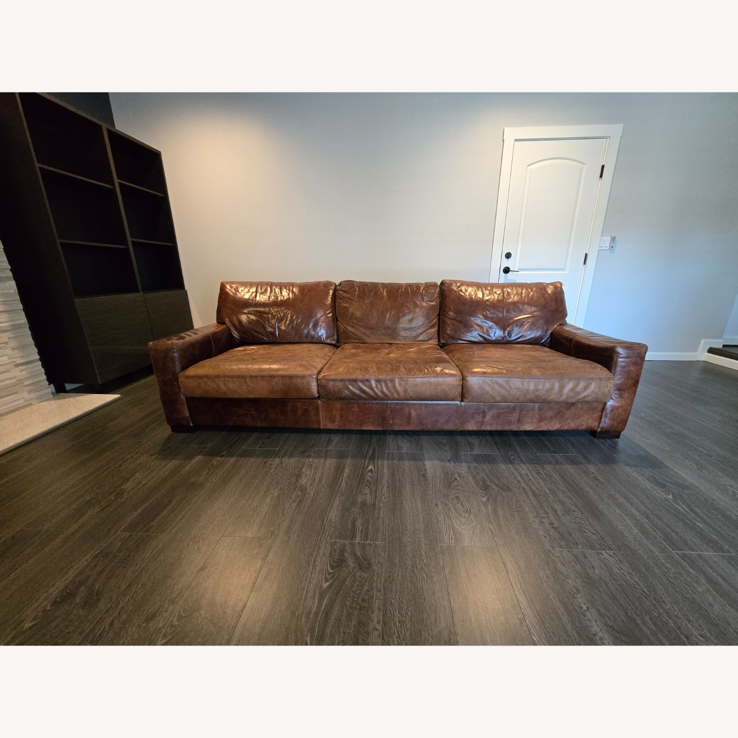 Pottery Barn Turner Leather Sofa XL Brown - image-2