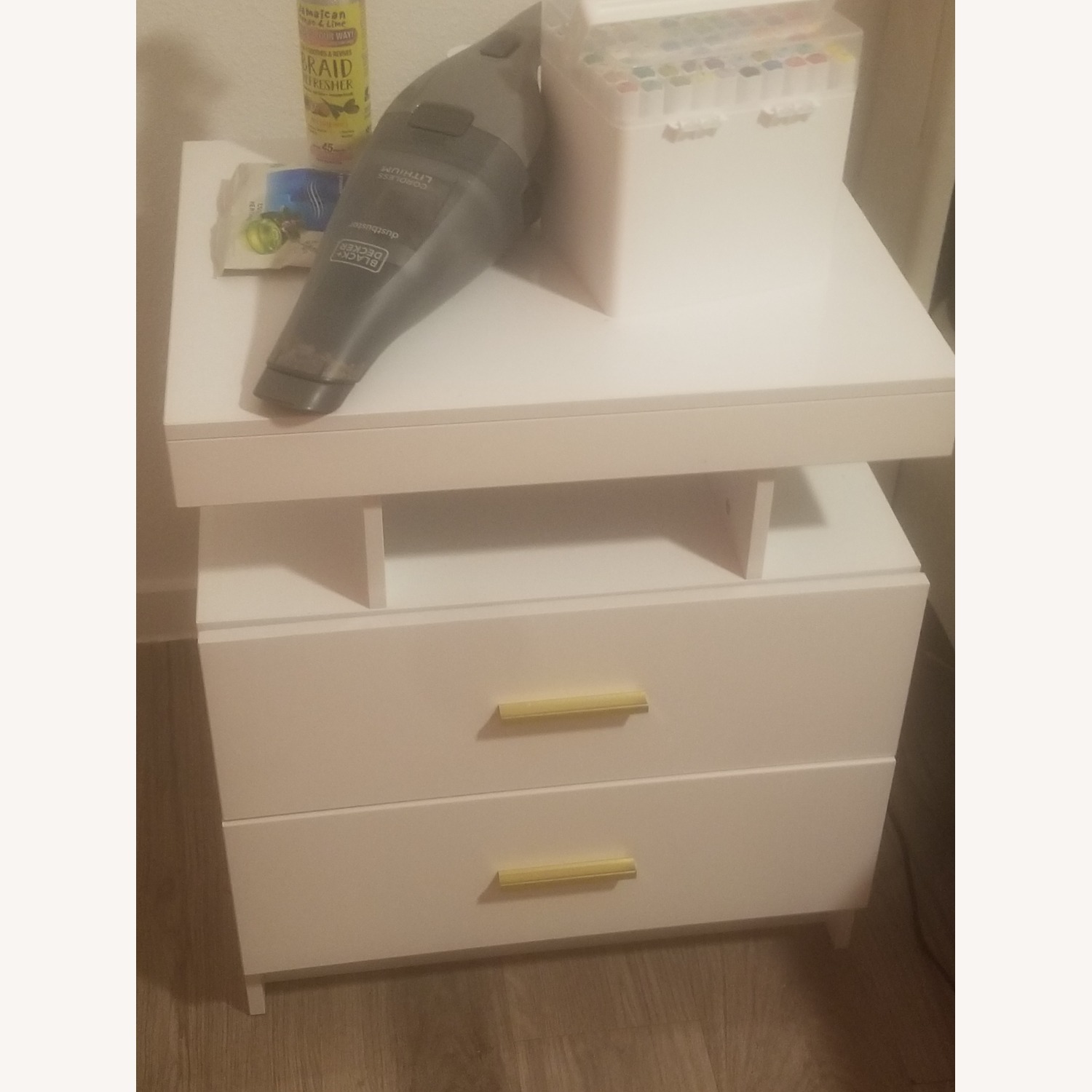 White Light Up Nightstand - image-3