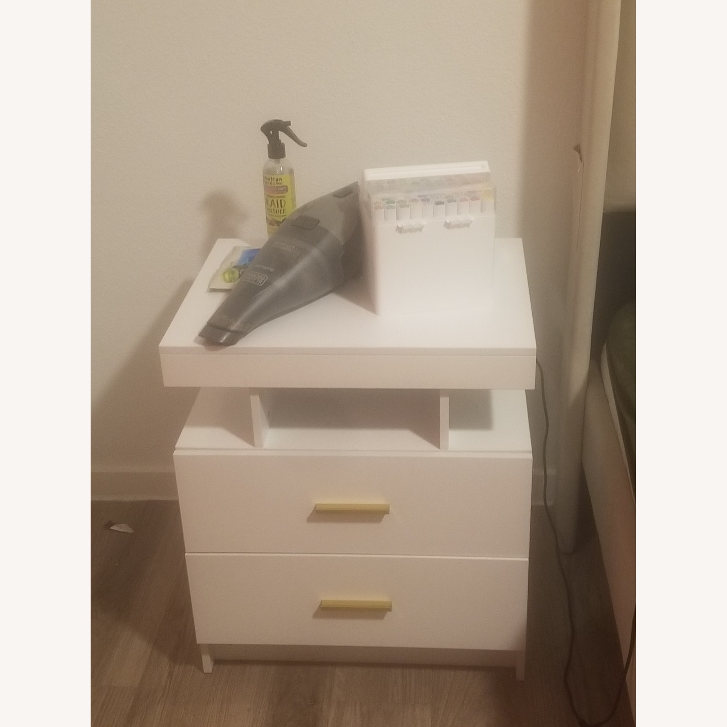 White Light Up Nightstand - image-2