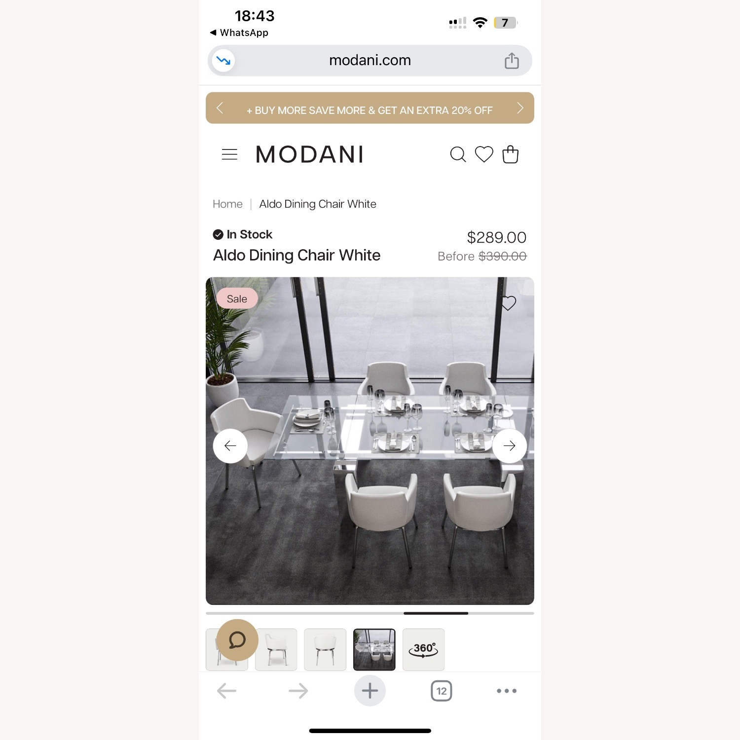 Aldo Modern White Chairs - image-2