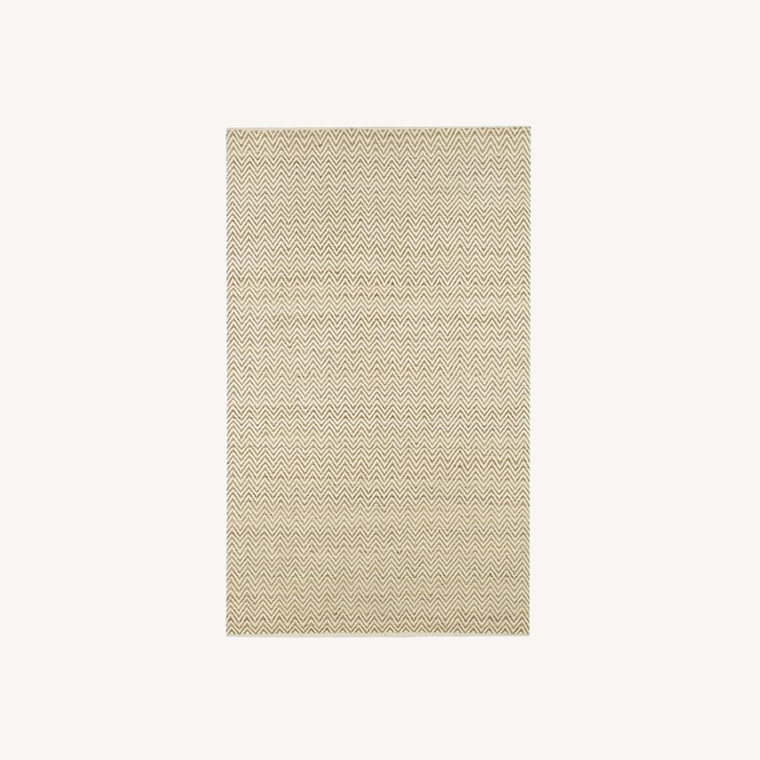 West Elm Jute Chenille Herringbone Rug - image-0