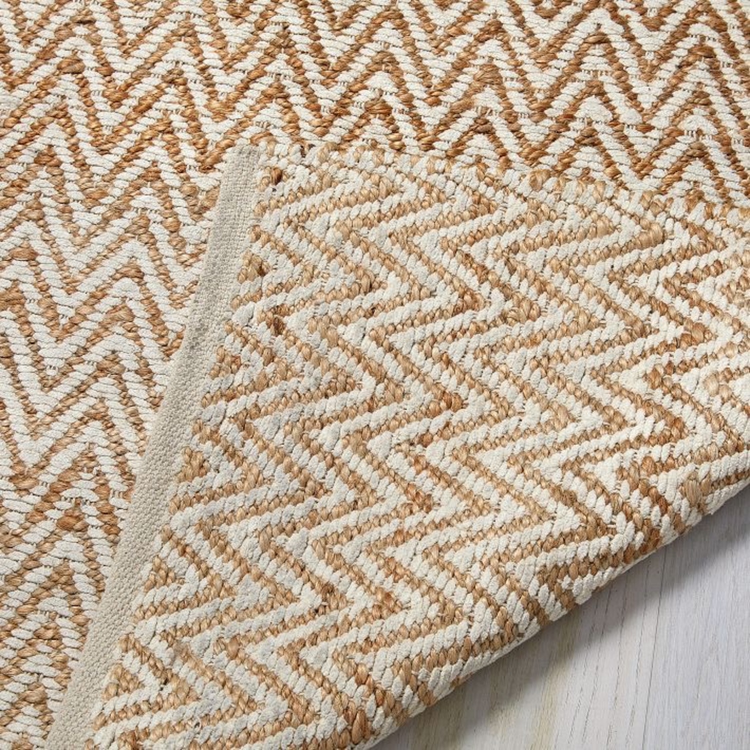 West Elm Jute Chenille Herringbone Rug - image-1