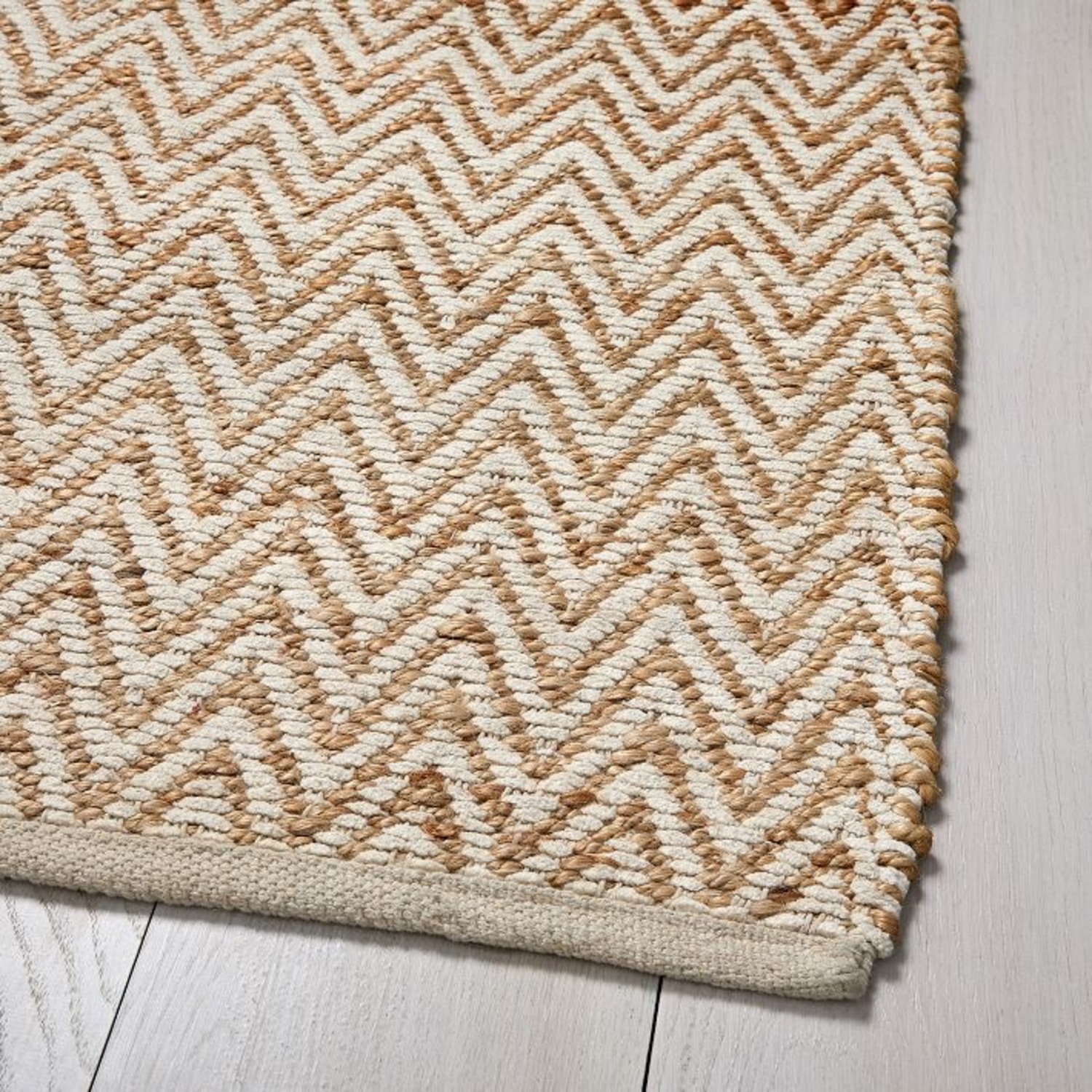 West Elm Jute Chenille Herringbone Rug - image-3