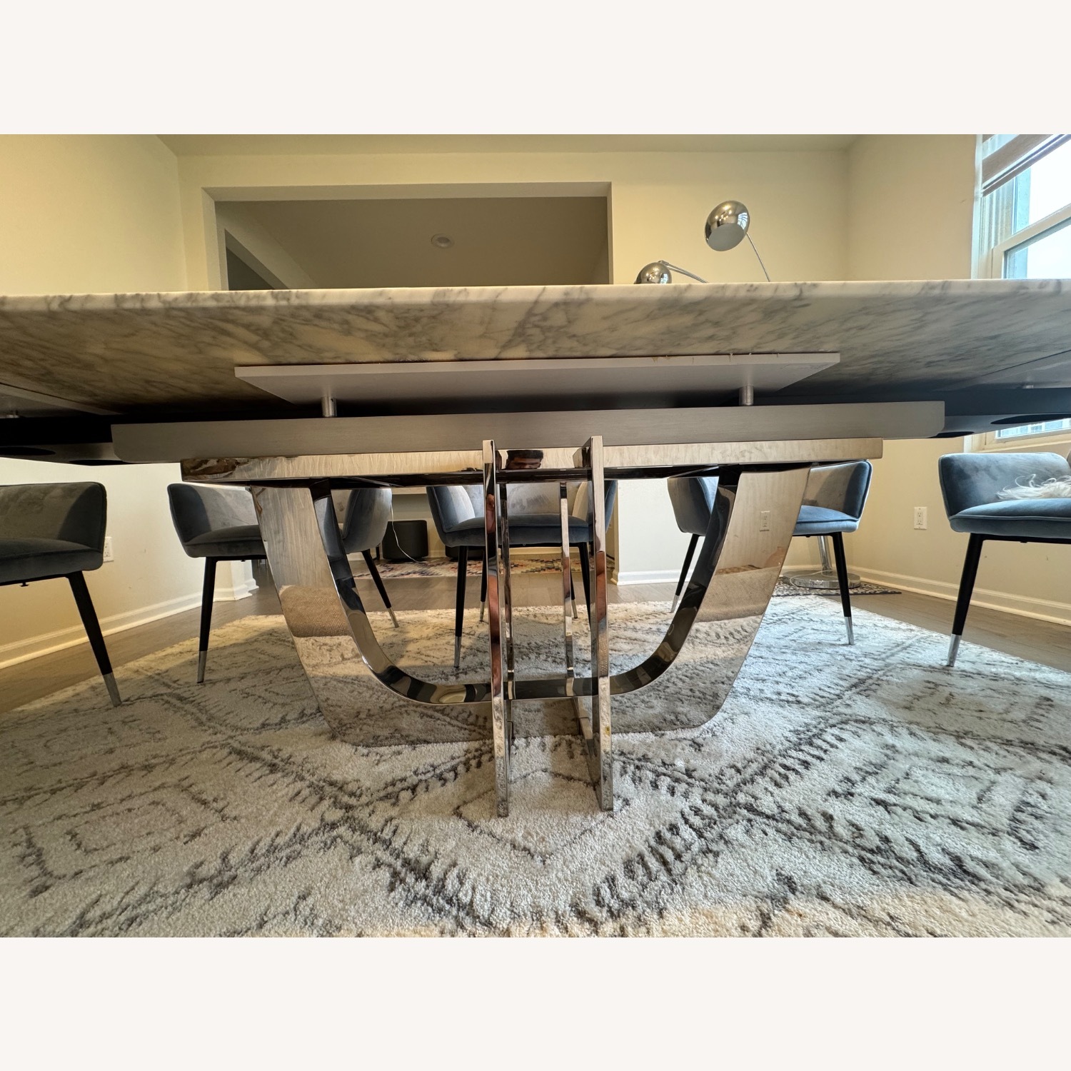 Wayfair Elegant Marble Dining Table Set - image-8