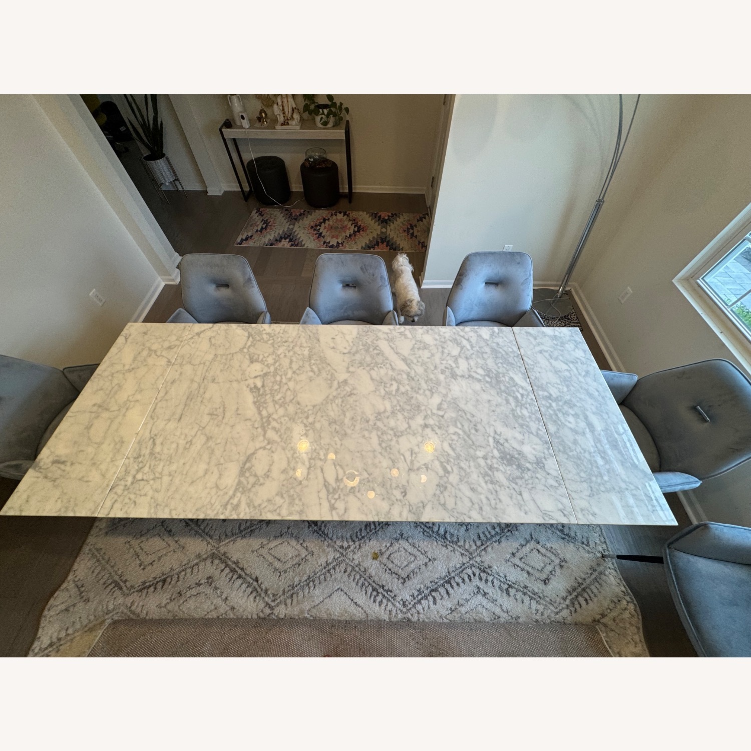 Wayfair Elegant Marble Dining Table Set - image-5